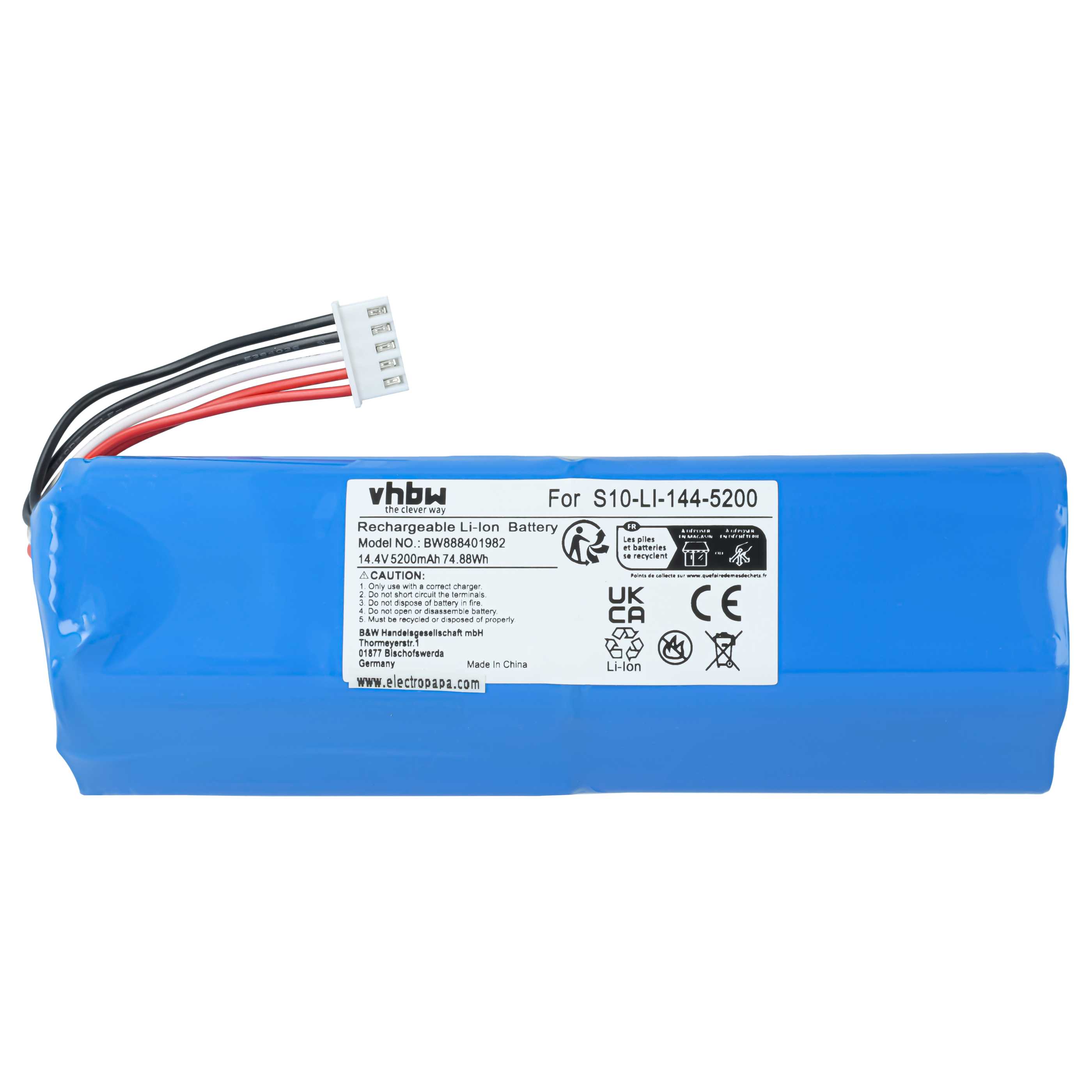 Akumulator do odkurzacza Ecovacs zamiennik Ecovacs 201-1913-4200, 201-1913-4201 - 5200mAh 14,4V Li-Ion