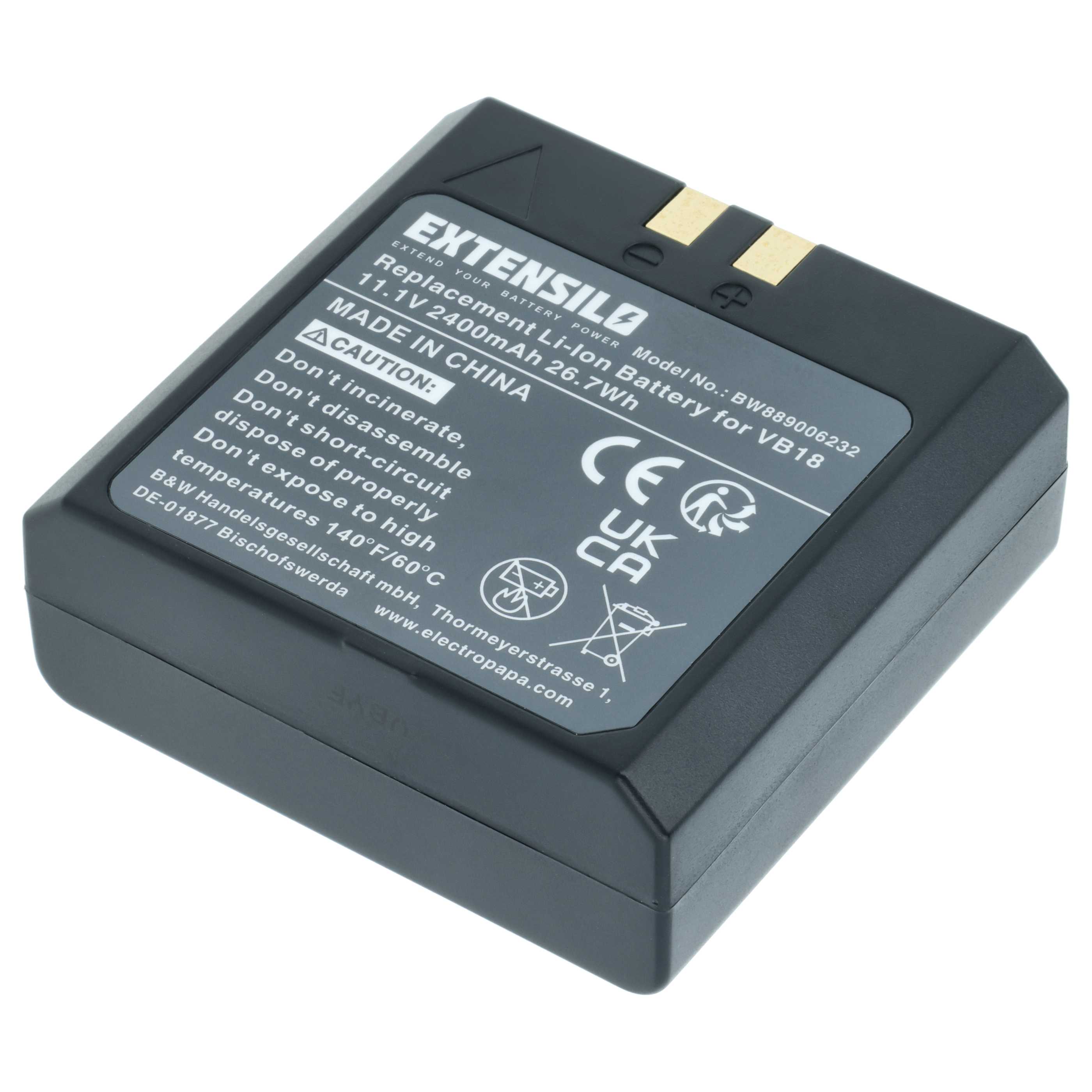 Camera Flash Unit Battery replaces Flashpoint FPLFSMZLRB - 2400 mAh 11.1 V Li-Ion