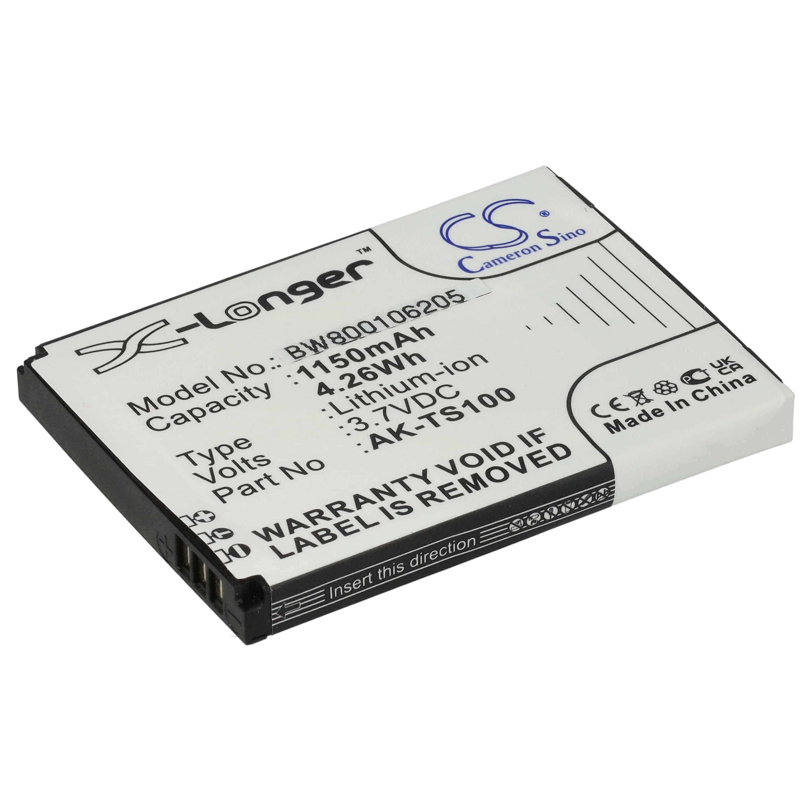 Akumulator do telefonu smartfona zamiennik Emporia AK-TS100, AK-F220 - 1150 mAh 3,7 V Li-Ion