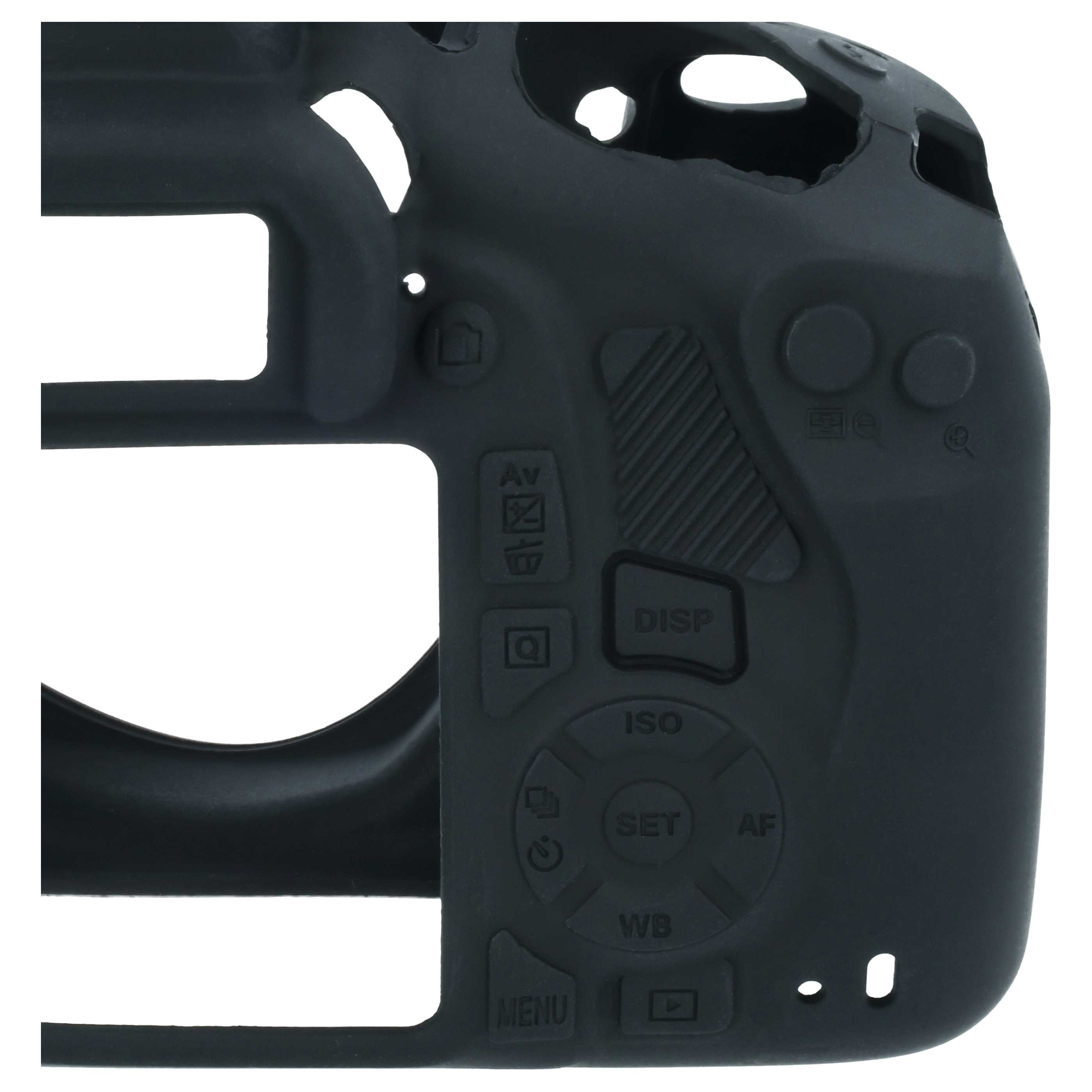 Case suitable for Canon EOS Kiss X80 Camera - Silicone, Black
