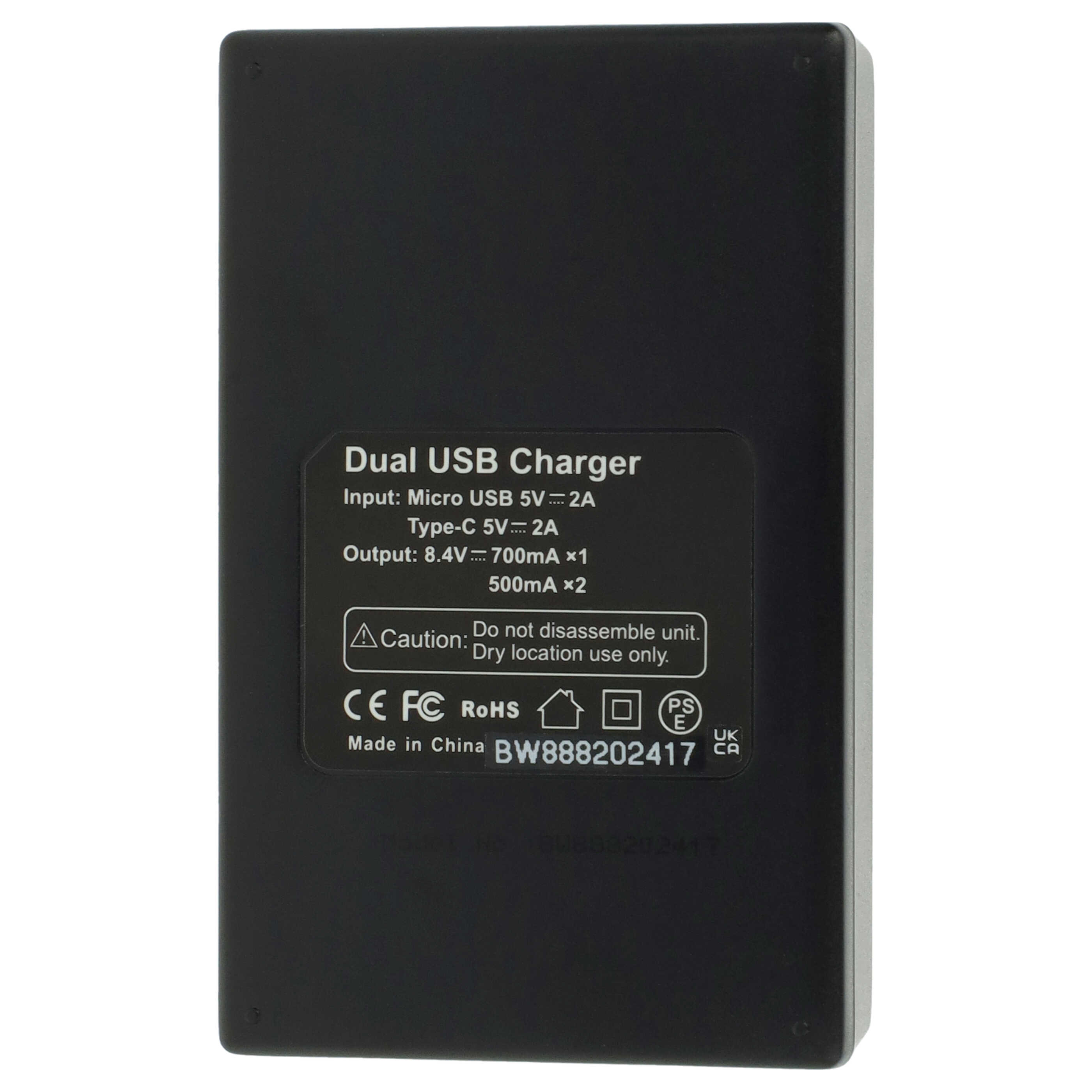 Battery Charger suitable for VmicLink5 RX+ Camera etc. - 0.5 A, 8.4 V