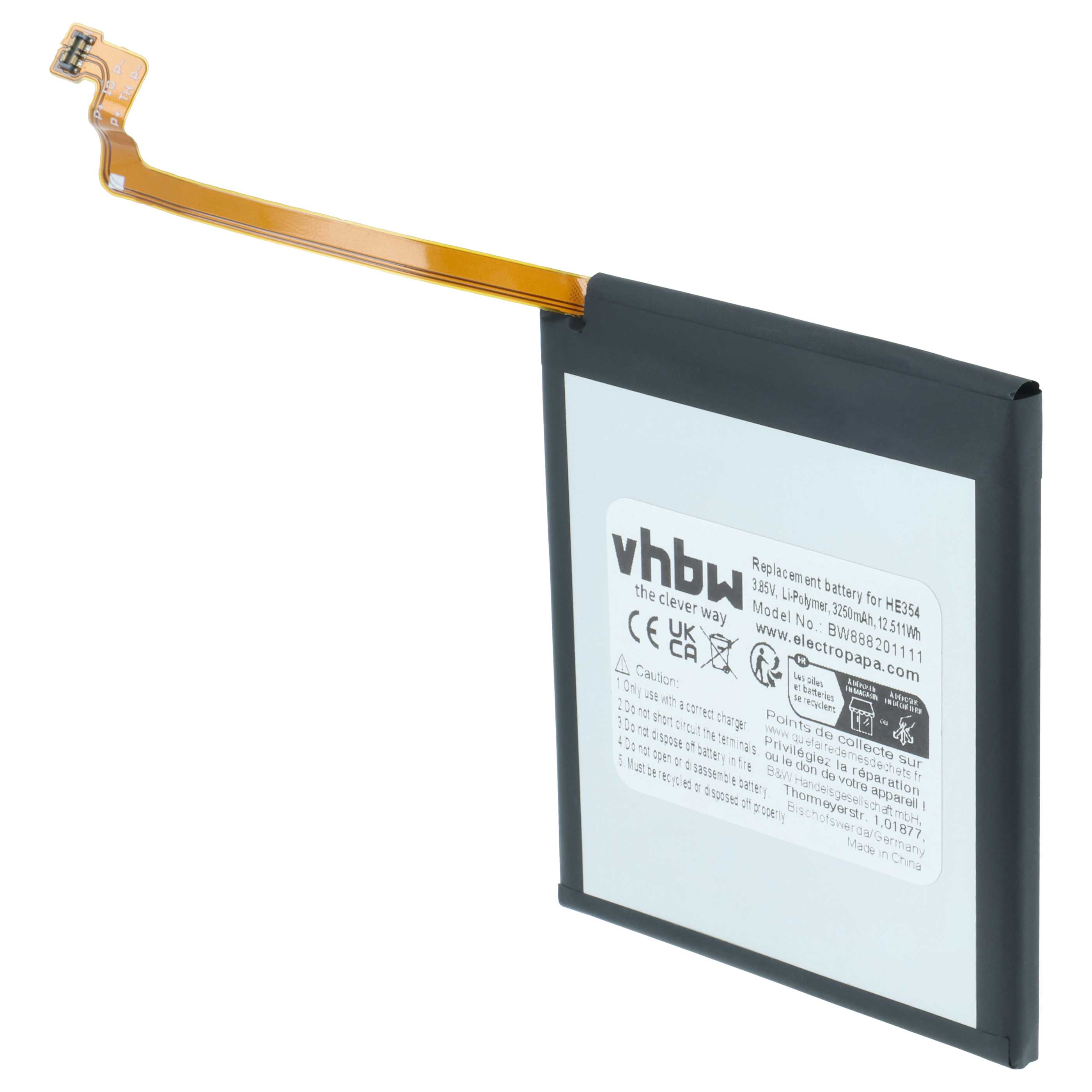 Akumulator do telefonu smartfona zamiennik Nokia HE354 - 3250 mAh 3,85 V LiPo
