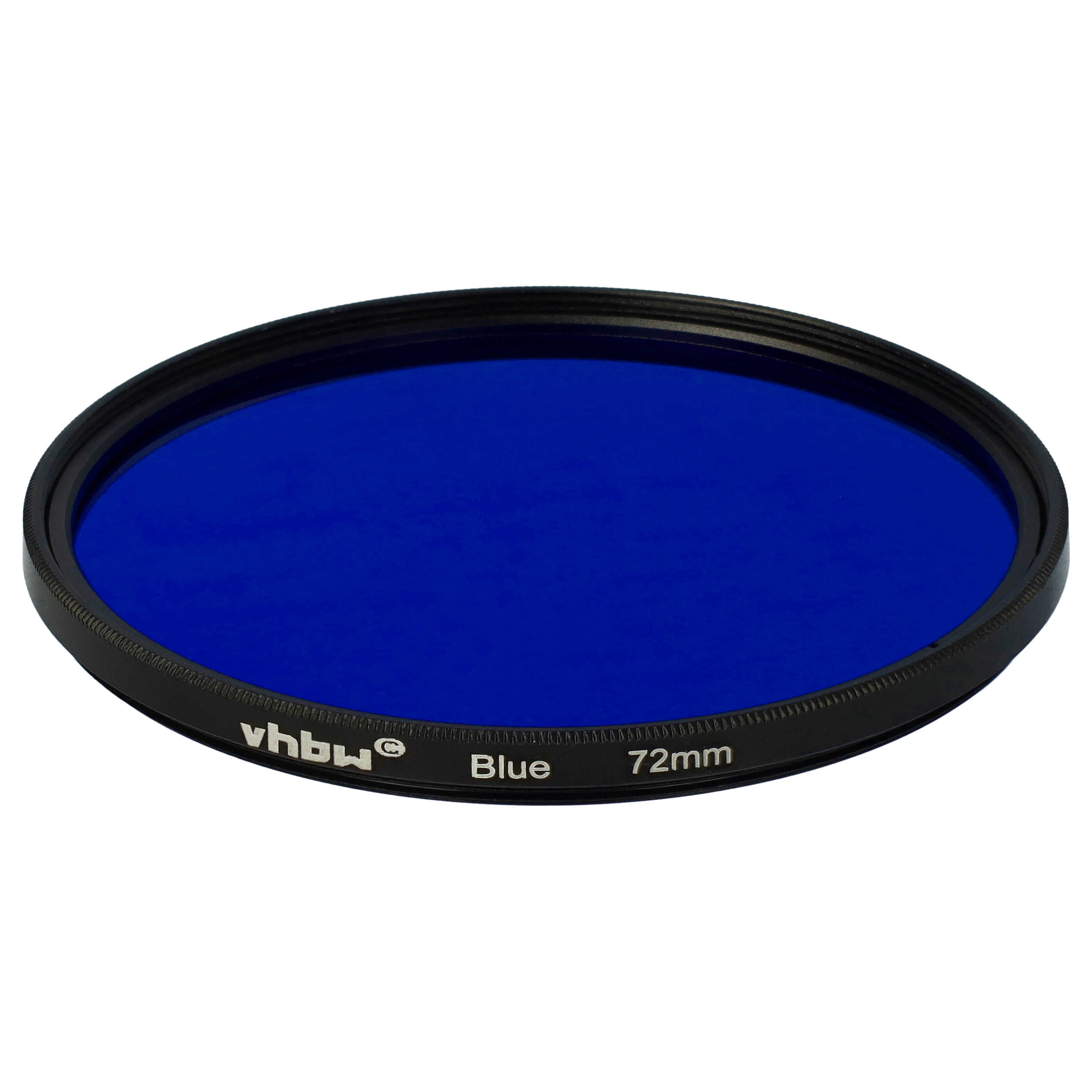 Farbfilter blau passend für Kamera Objektive mit 72 mm Filtergewinde - Blaufilter