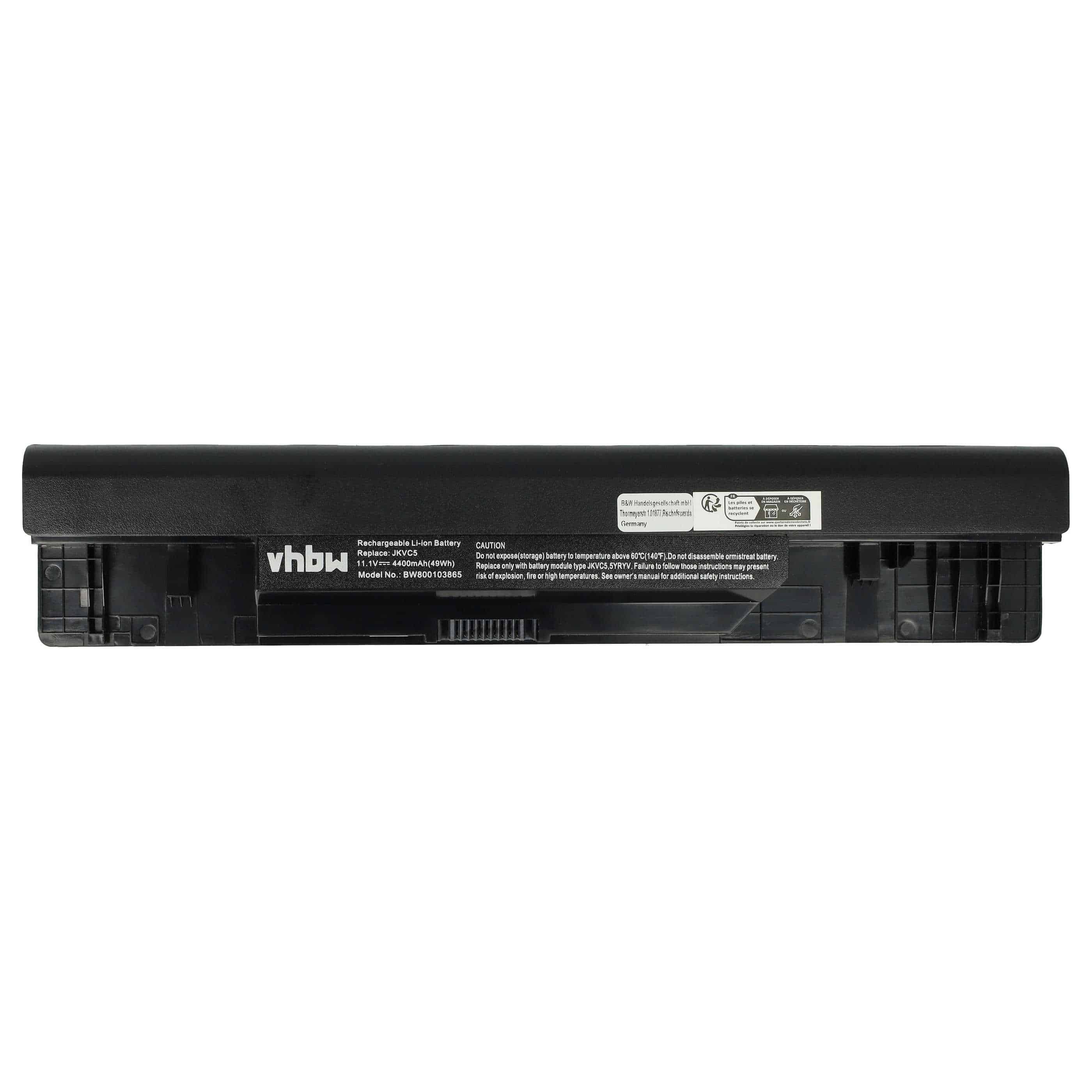 Akumulator do laptopa zamiennik Dell 0FH4HR, 05Y4YV, 0X0WDN, 0NKDWN, 312-1021 - 4400 mAh 11,1 V Li-Ion, czarny