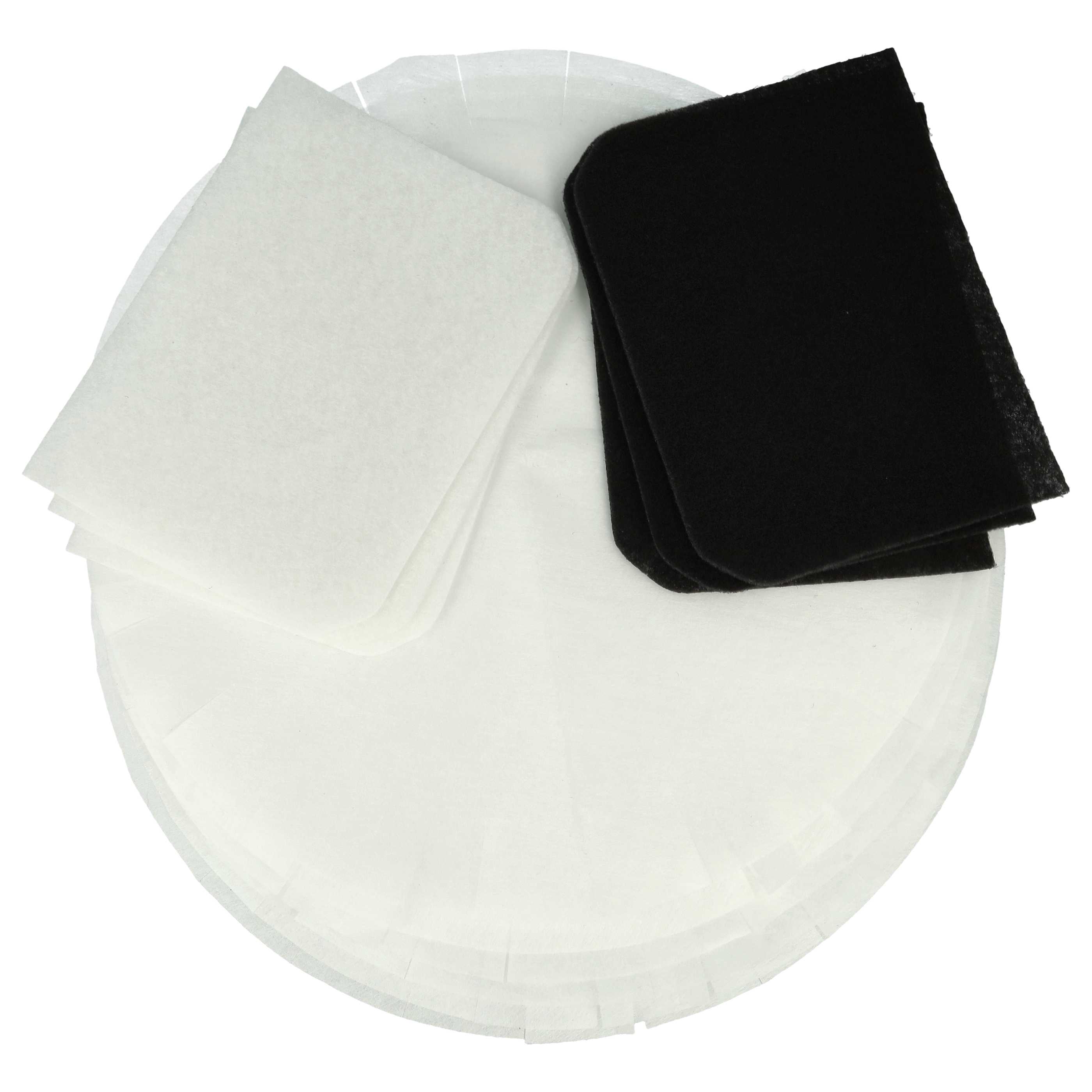 3x filtro de carbón, 6x filtro papel, 3x filtro antigrasa reemplaza DeLonghi 5512510041