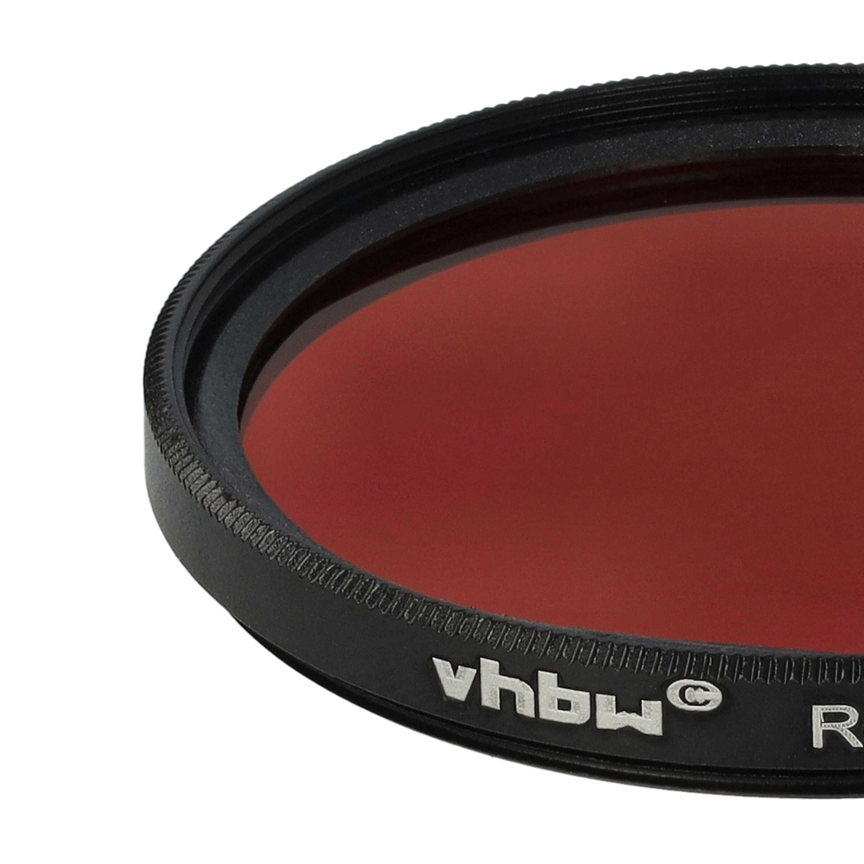 Filtr fotograficzny na obiektywy z gwintem 49 mm - filtr czerwony