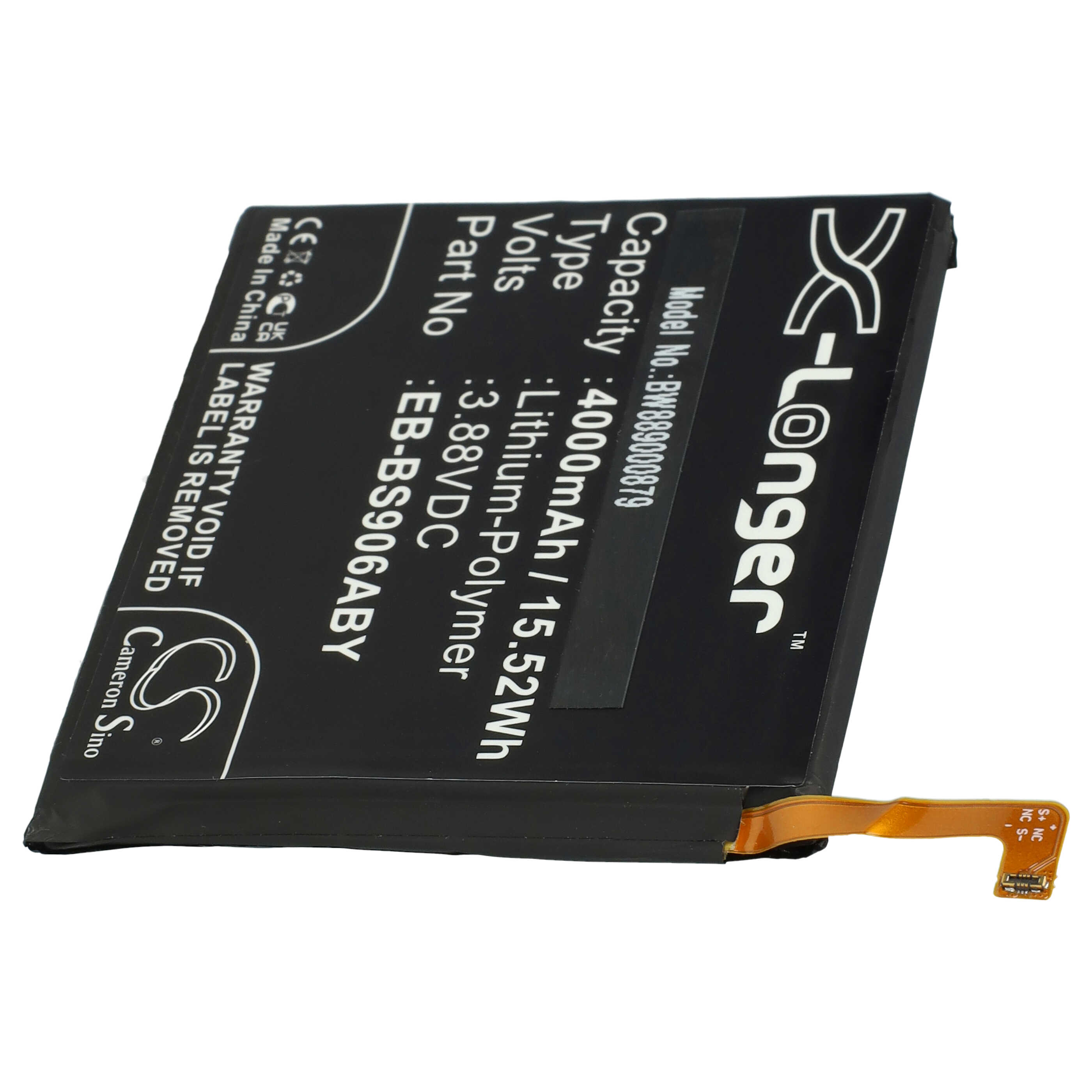 Batterie remplace Samsung EB-BS906ABY, GH82-27502A pour téléphone portable - 4000mAh, 3,88V, Li-polymère