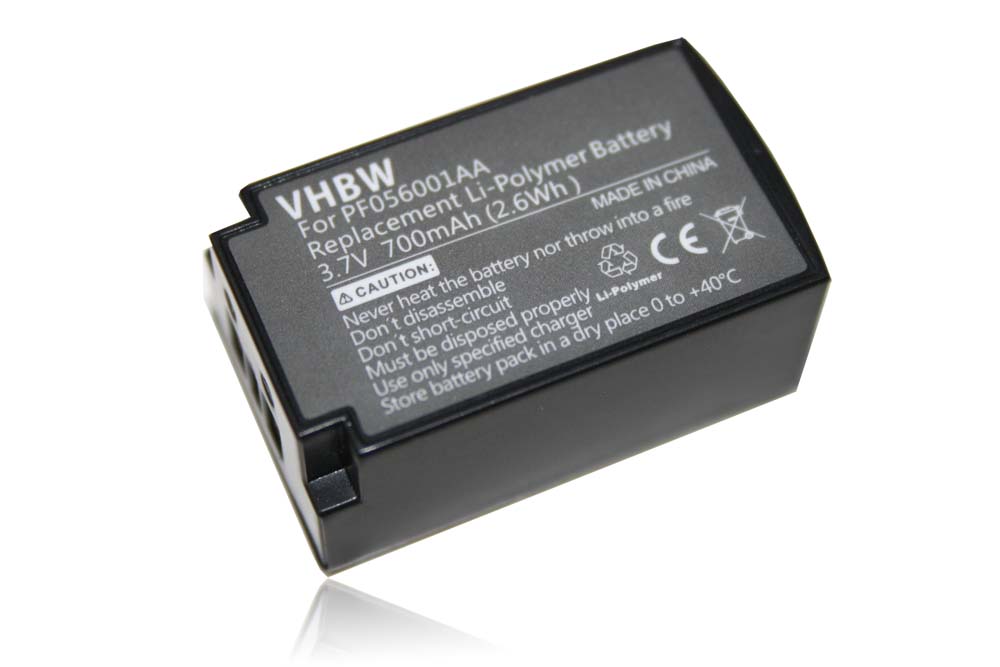 Batterie remplace Parrot PF056001AA pour casque audio - 700mAh 3,7V Li-polymère