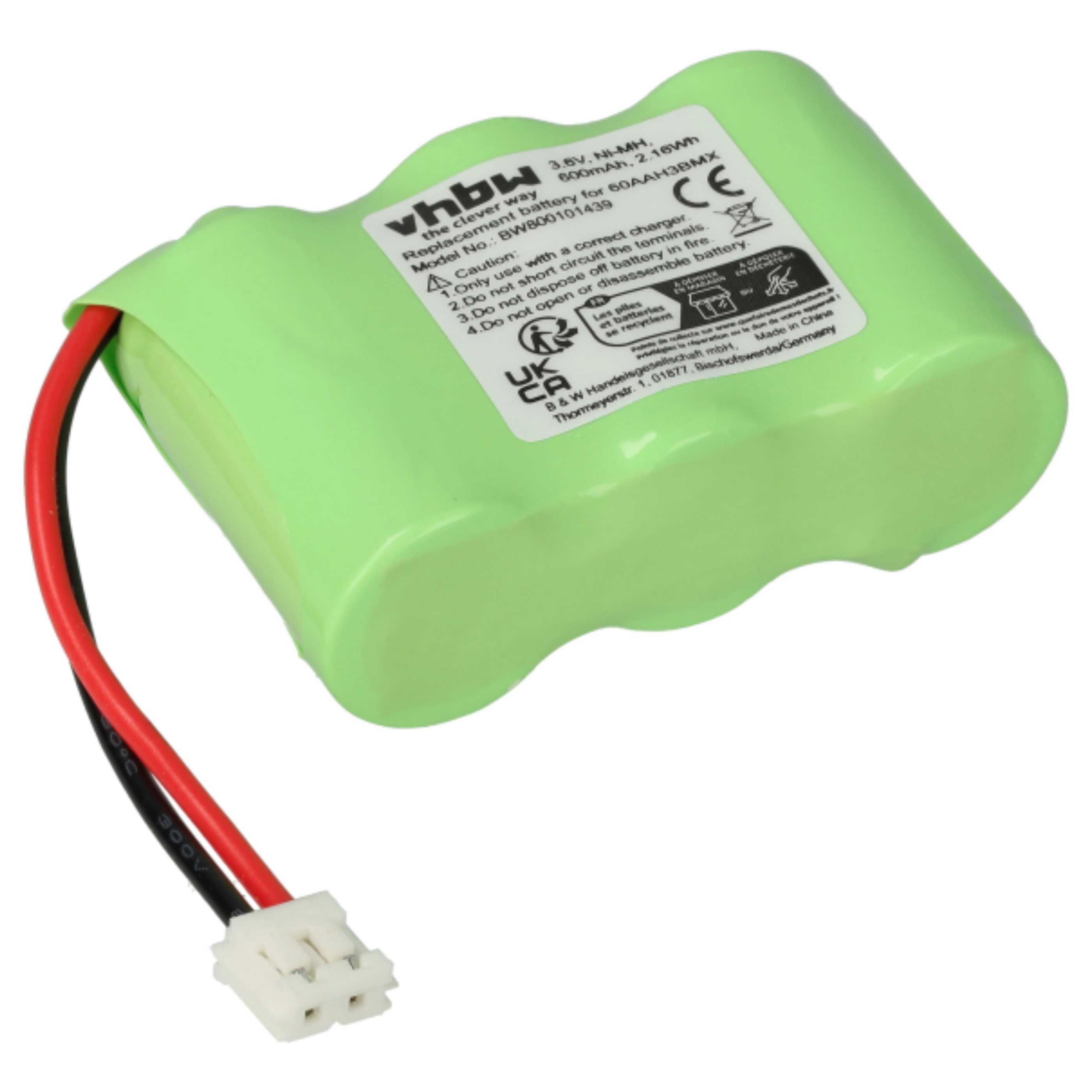 2x Batteries remplace C39453-Z5-C193, HSC22, 60AAH3BMX pour téléphone Telecom Italia - 600mAh 3,6V NiMH