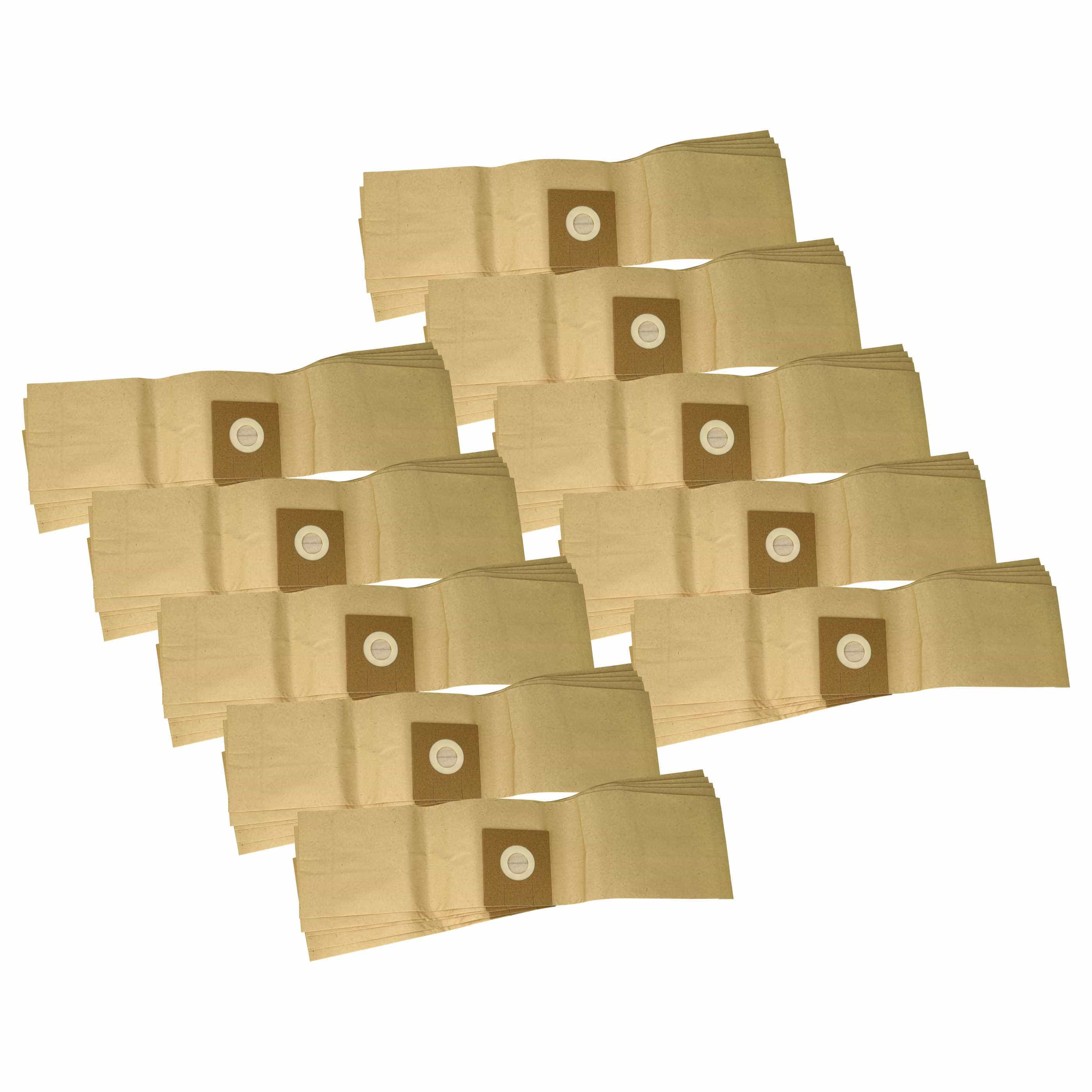 50x Sac remplace Ecolab 10009747 pour aspirateur Hako - papier filtre