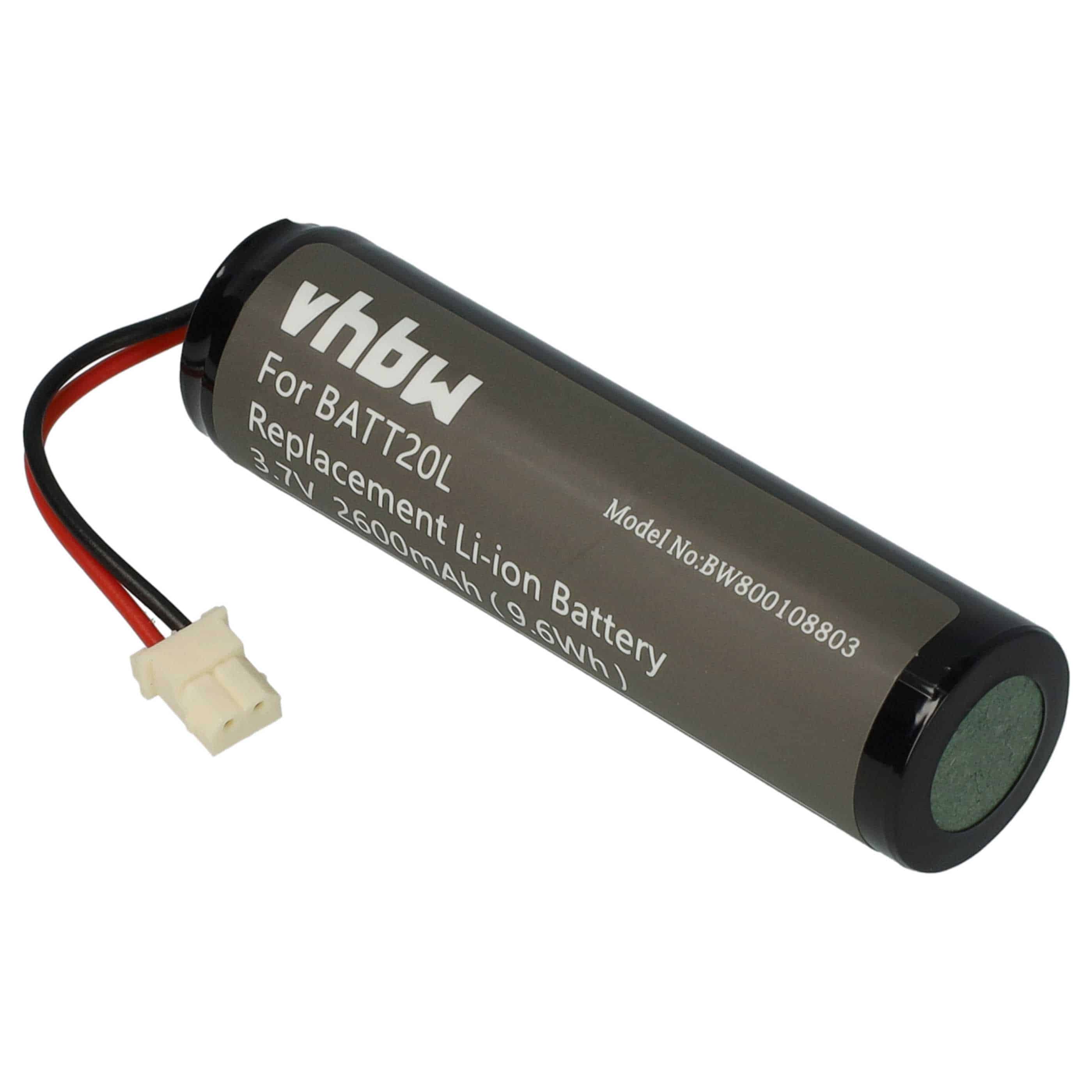 2x Akumulator do radia zamiennik BATT20L - 2600 mAh 3,7 V Li-Ion