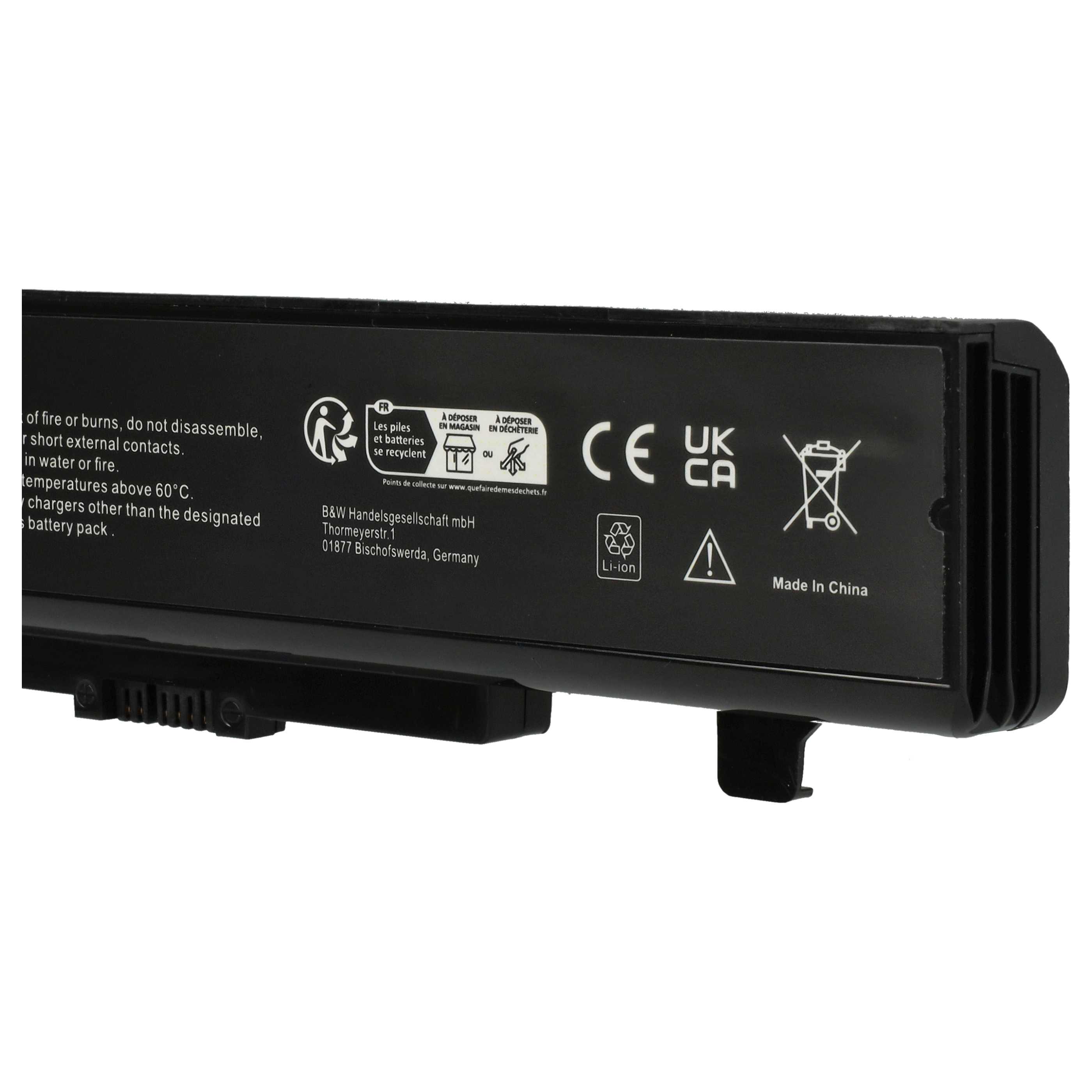 Notebook Battery replaces Lenovo 0A36311, 121000675, 121500047, 121500048 - 5200 mAh 11.1 V Li-Ion, black