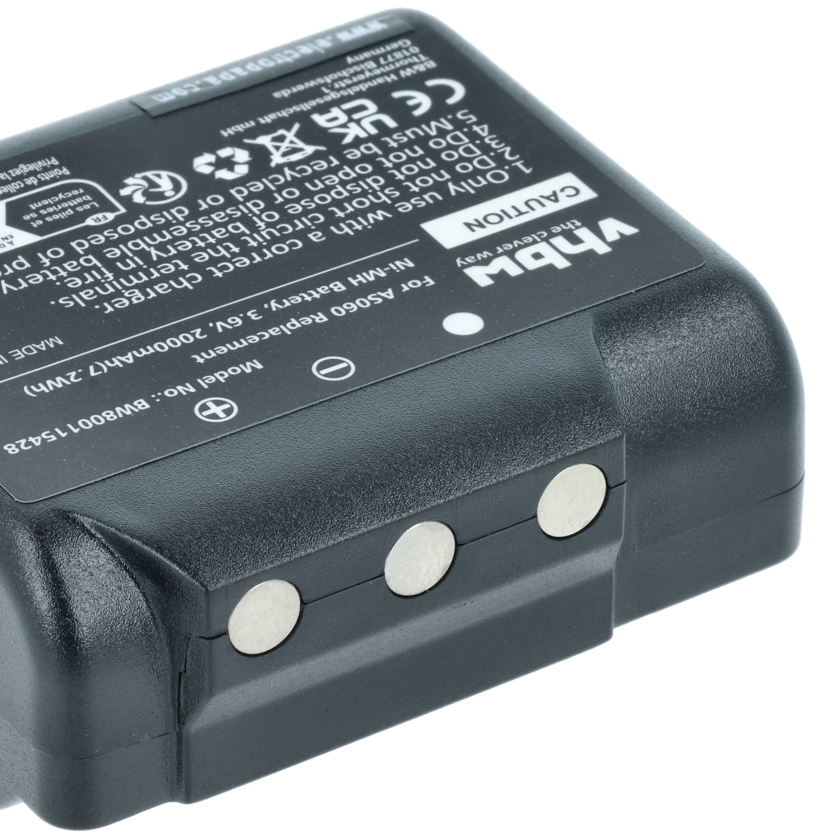 Batería (5 ud) reemplaza IMET AS060, AS083 sistema control - 2000mAh 3,6V NiMH