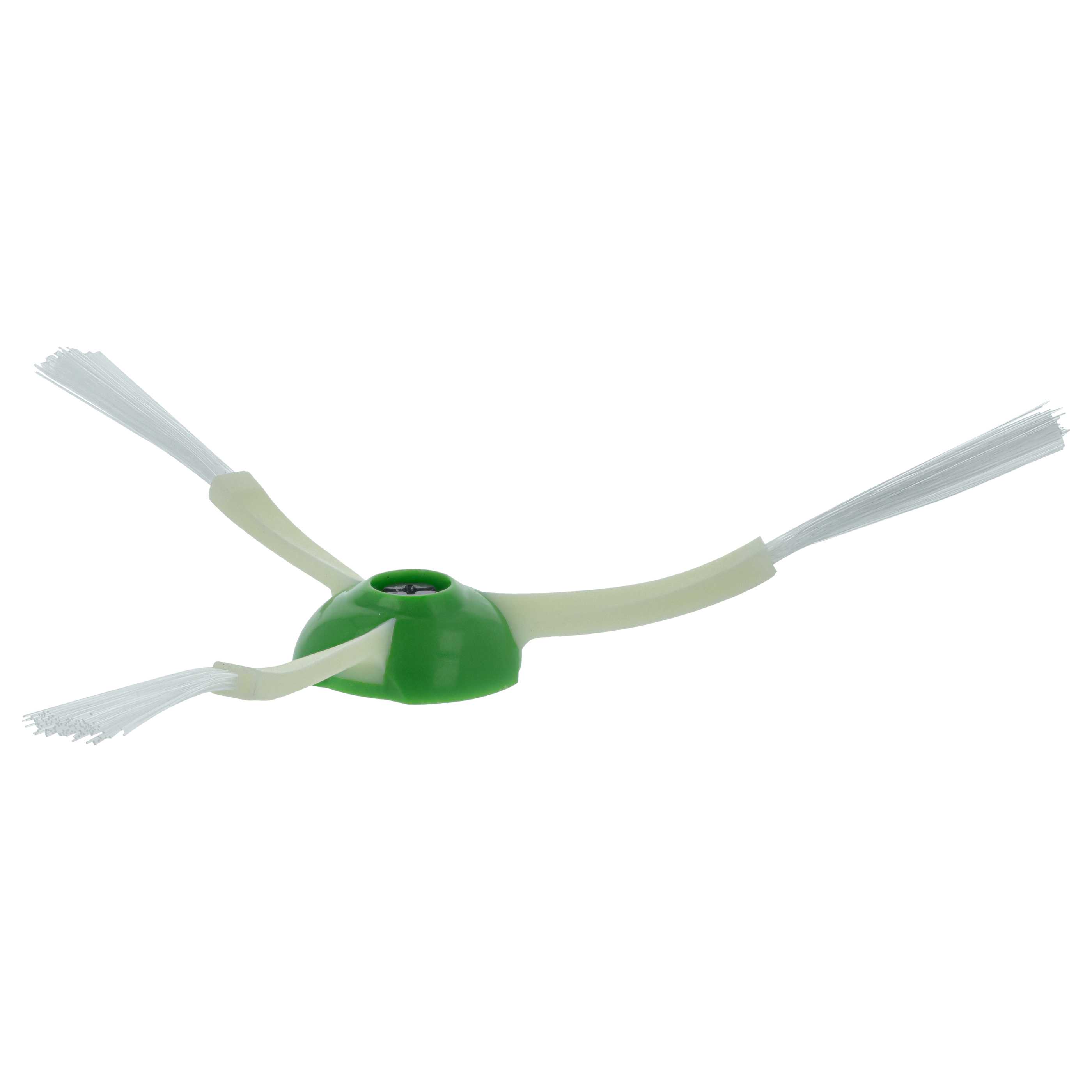 3x Side Brush suitable for iRobot Roomba E5, E6, E7, i7 Robot Vacuum Cleaner - 3-armed, white, green