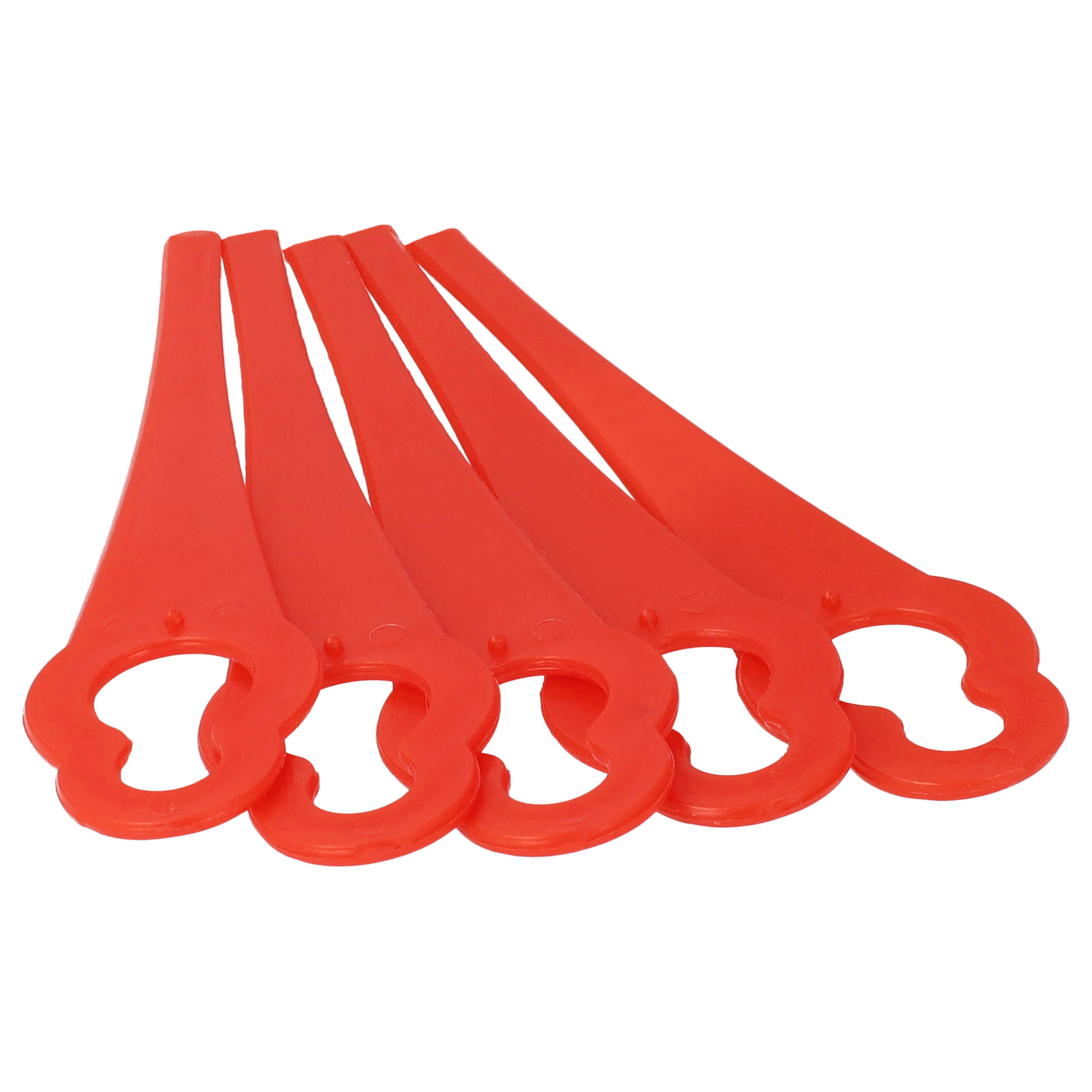 10x Exchange Blade replaces ALM BQ026 for Cordless Strimmer etc. - nylon / plastic, red