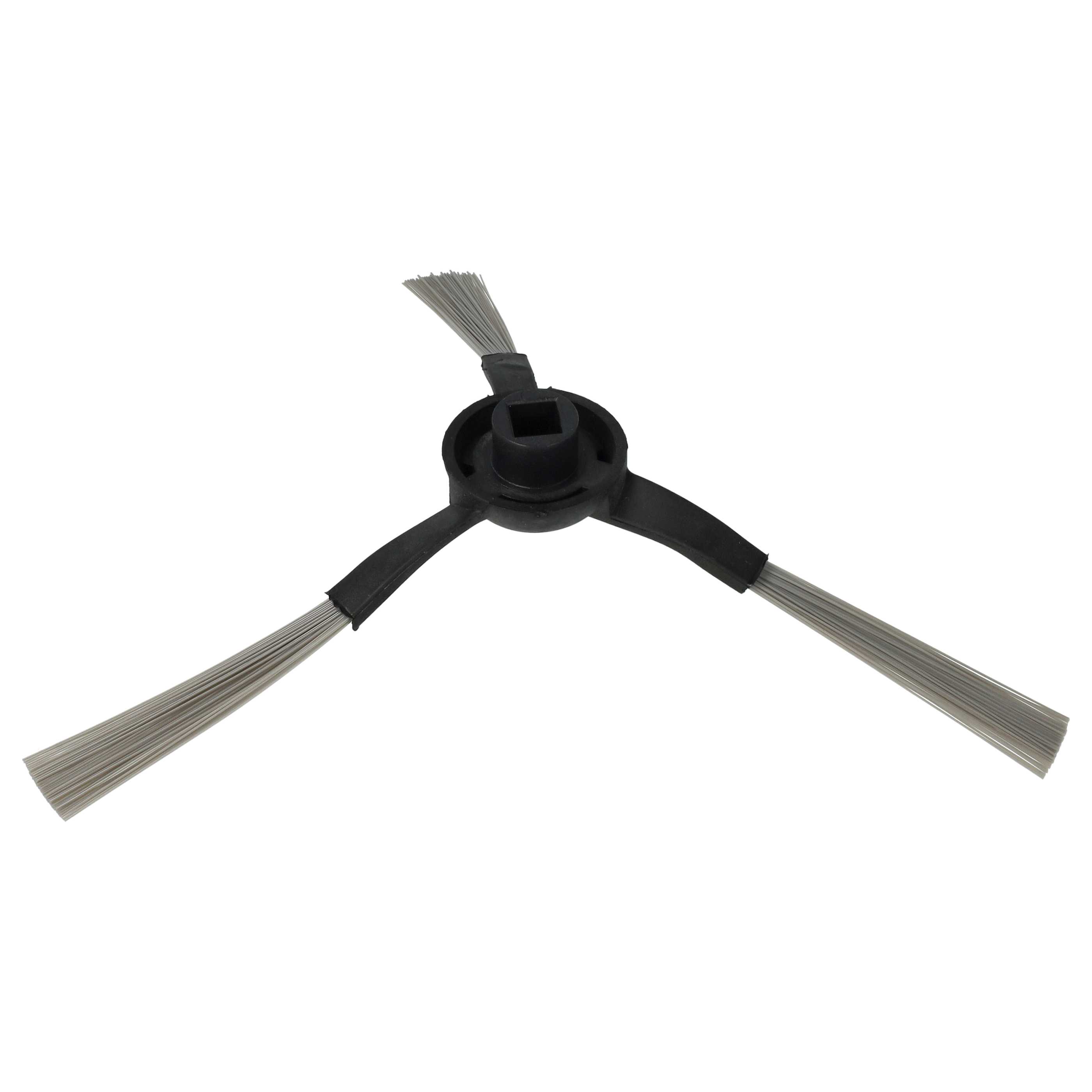 Side Brush suitable for Proscenic, Cecotec, Xiaomi 3490/4090 Robot Vacuum Cleaner etc. - 3-armed, black