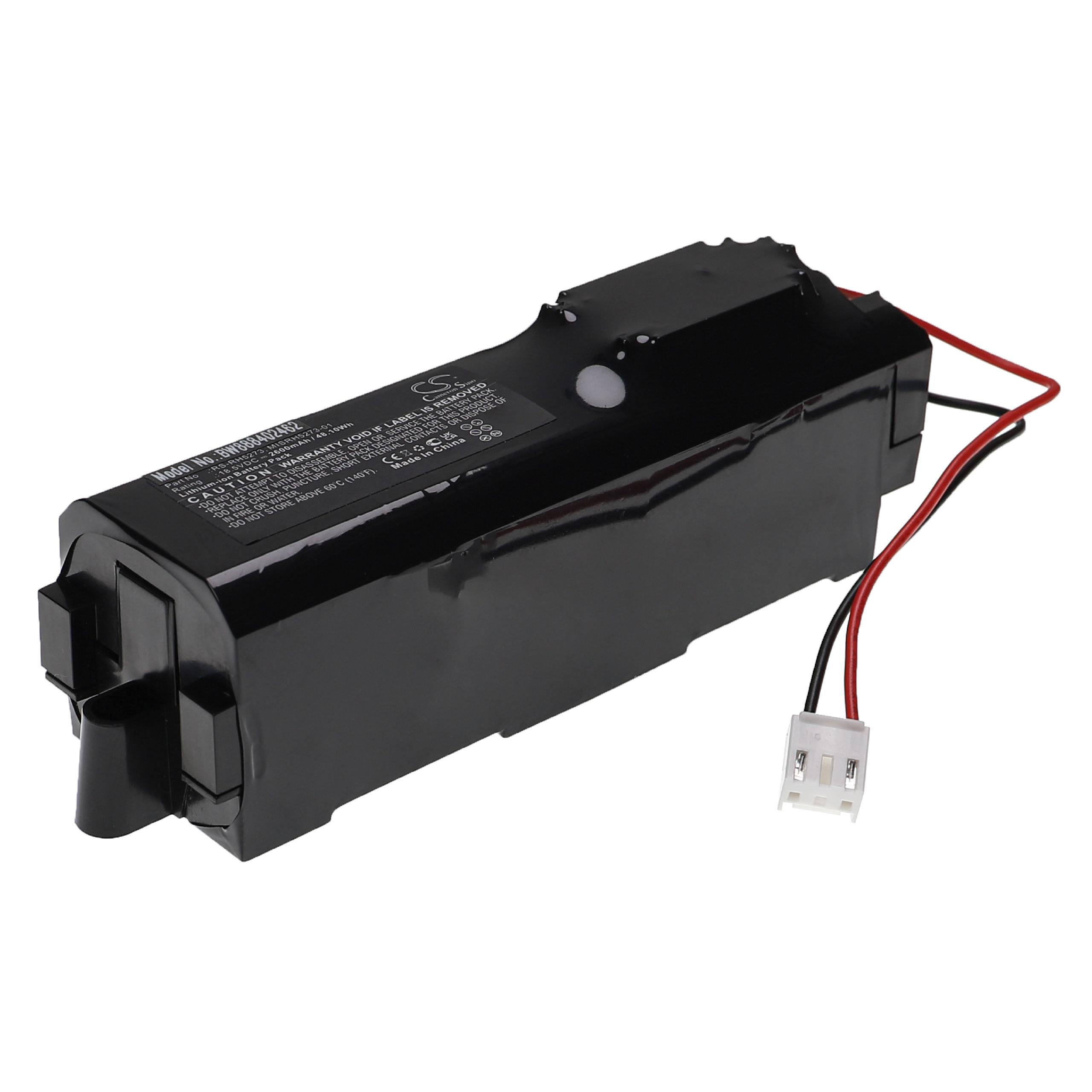 Battery Replacement for Rowenta MISRH5273-01, RS-RH5273 for - 2600mAh, 18.5V, Li-polymer