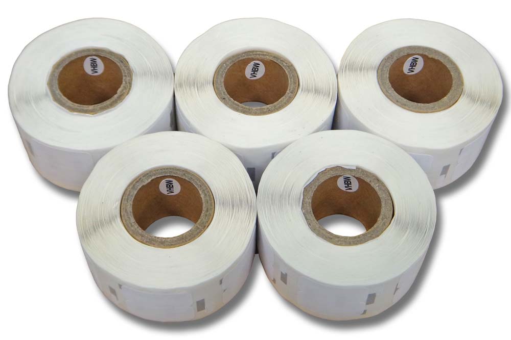 5x Labels replaces Dymo 11353 for Labeller - 12 mm x 24 mm