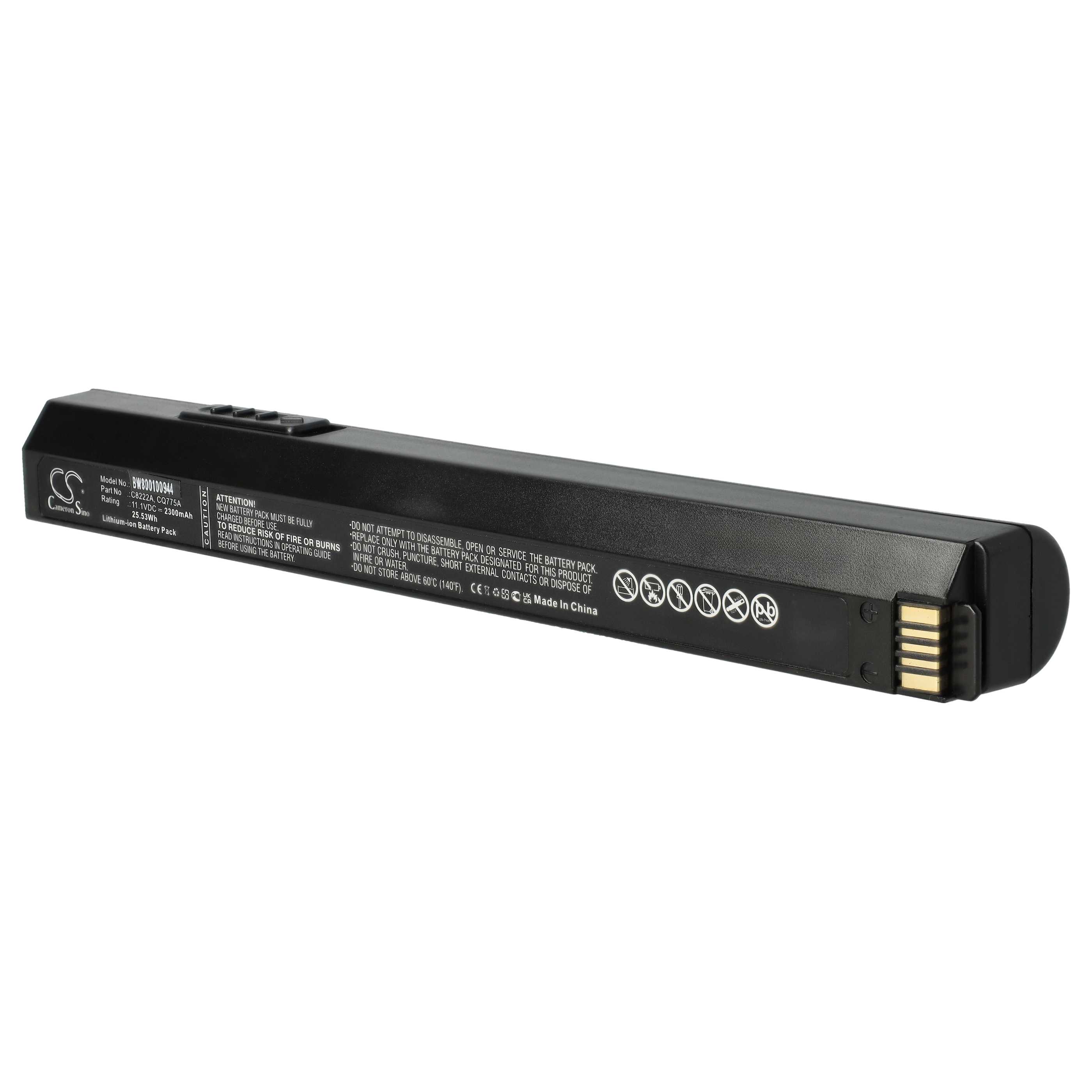 Akumulator do drukarki / drukarki etykiet zamiennik HP C8263A, CQ775-80001, C8222A - 2200 mAh 11,1 V Li-Ion