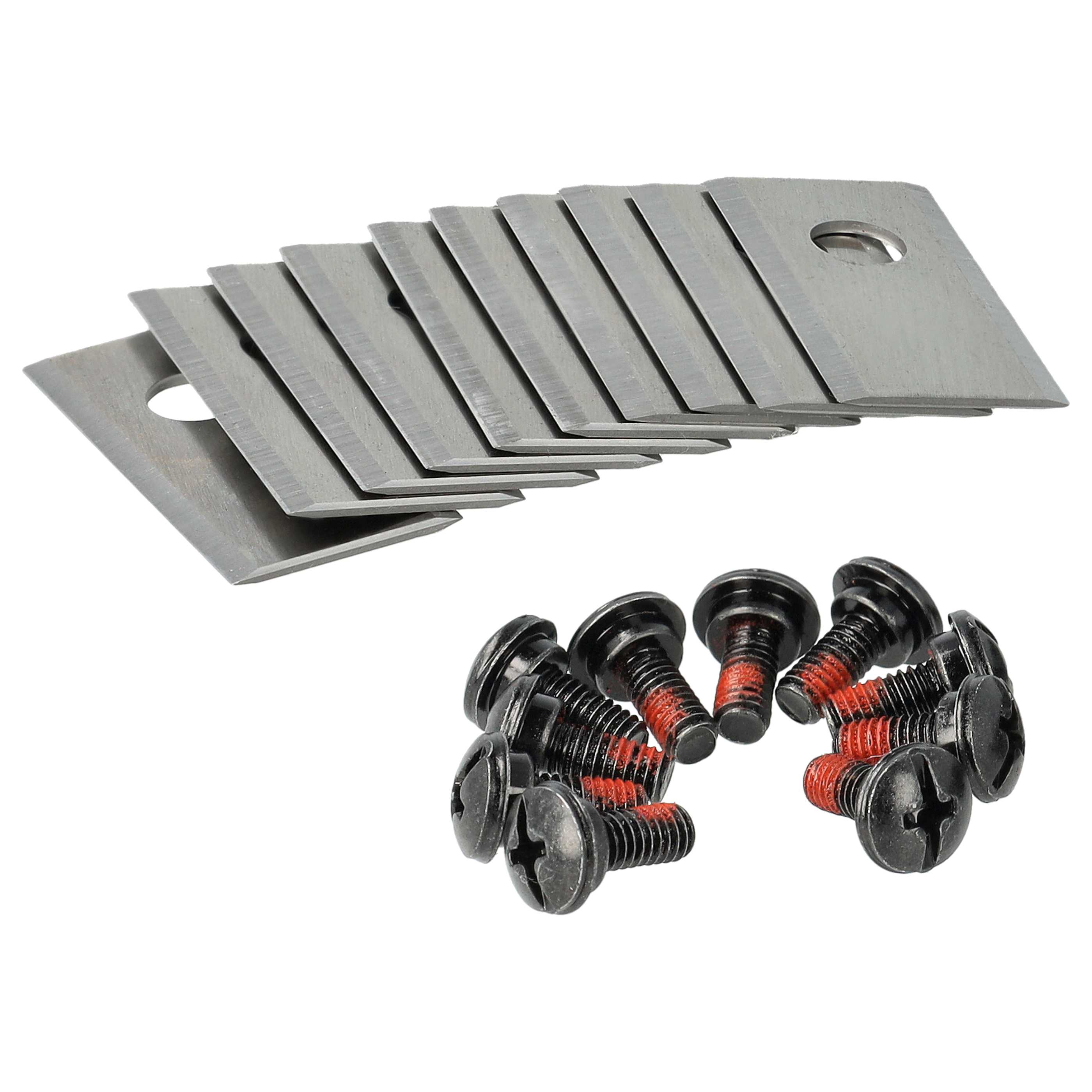 30x Exchange Blade replaces Kress KA0001, 6924328318552 for Cordless Lawnmower etc. - stainless steel, silver