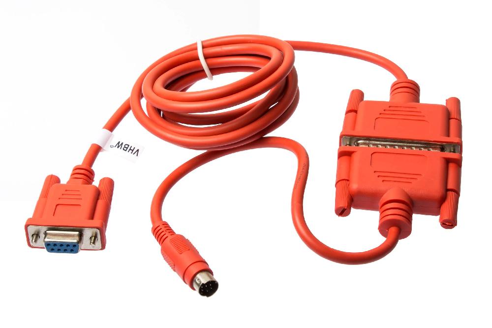 Câble de programmation RS-232 pour périphérique Mitsubishi MELSEC FX - Adaptateur rouge