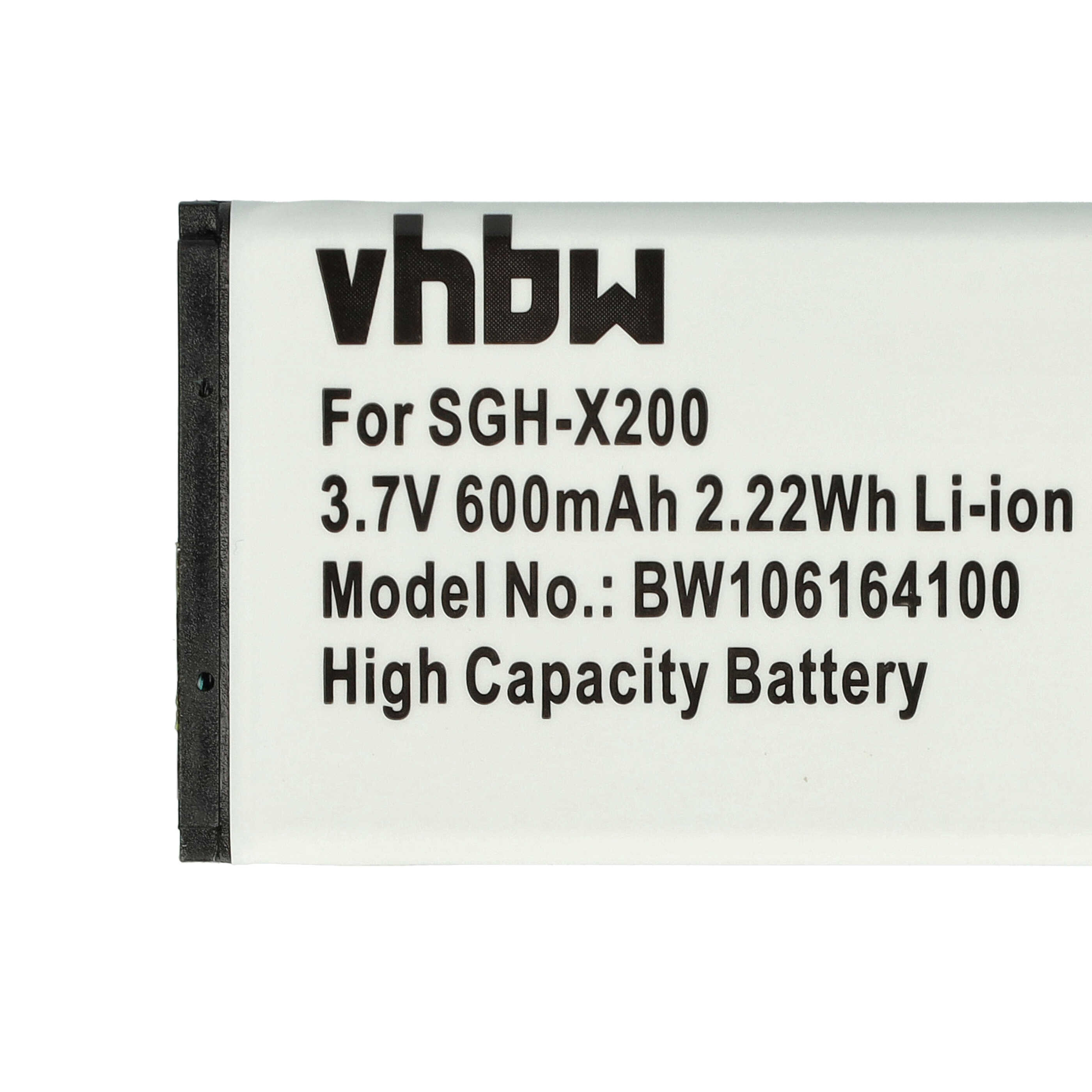 Batteria sostituisce Samsung AB043446LA, AB043446BC, AB043446BE per cellulare Samsung - 600mAh 3,7V Li-Ion
