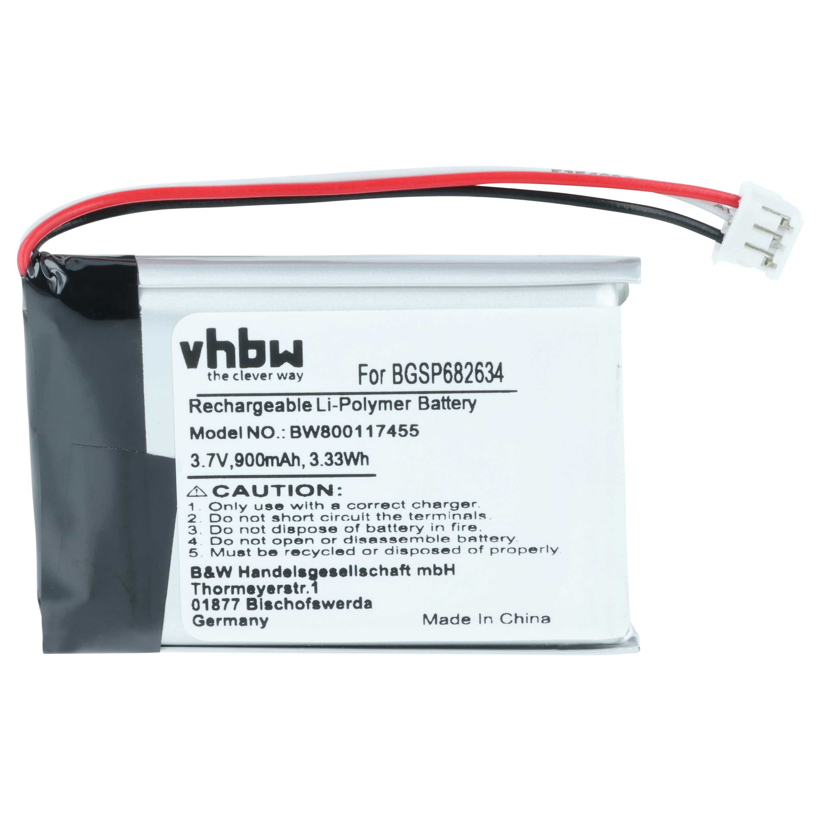 Akumulator do głośnika zamiennik JBL GSP682634 - LiPo 900mAh