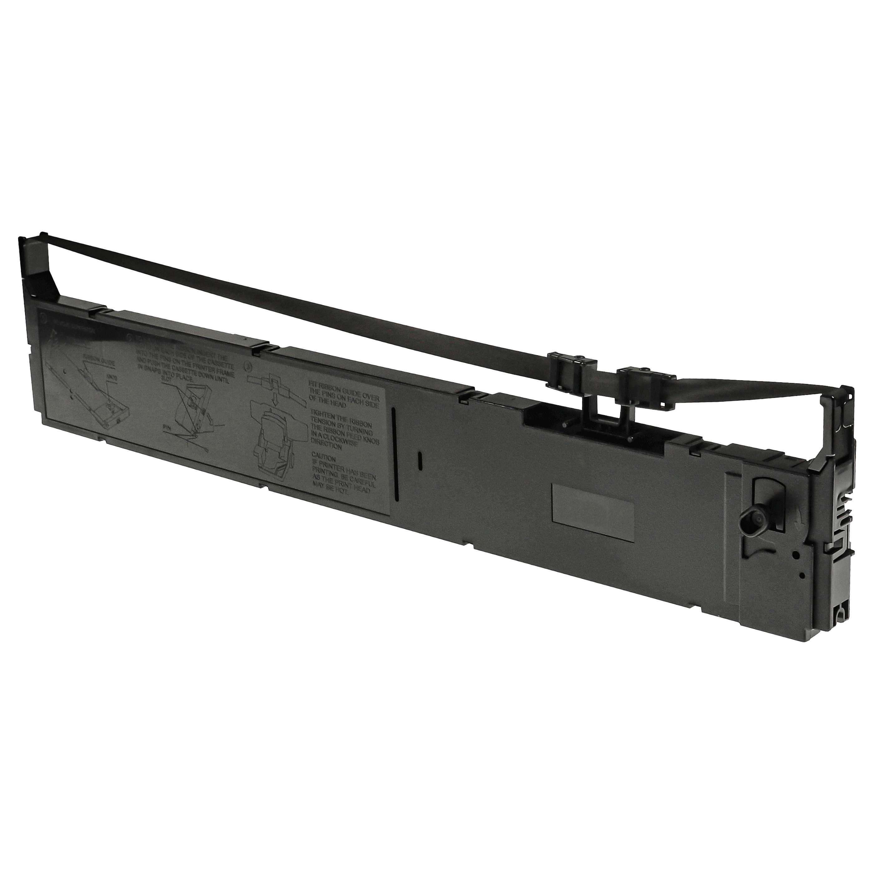 5x Ink Ribbon replaces Epson C13S015384, S015384 for Dot Matrix, Receipt Printer - Black