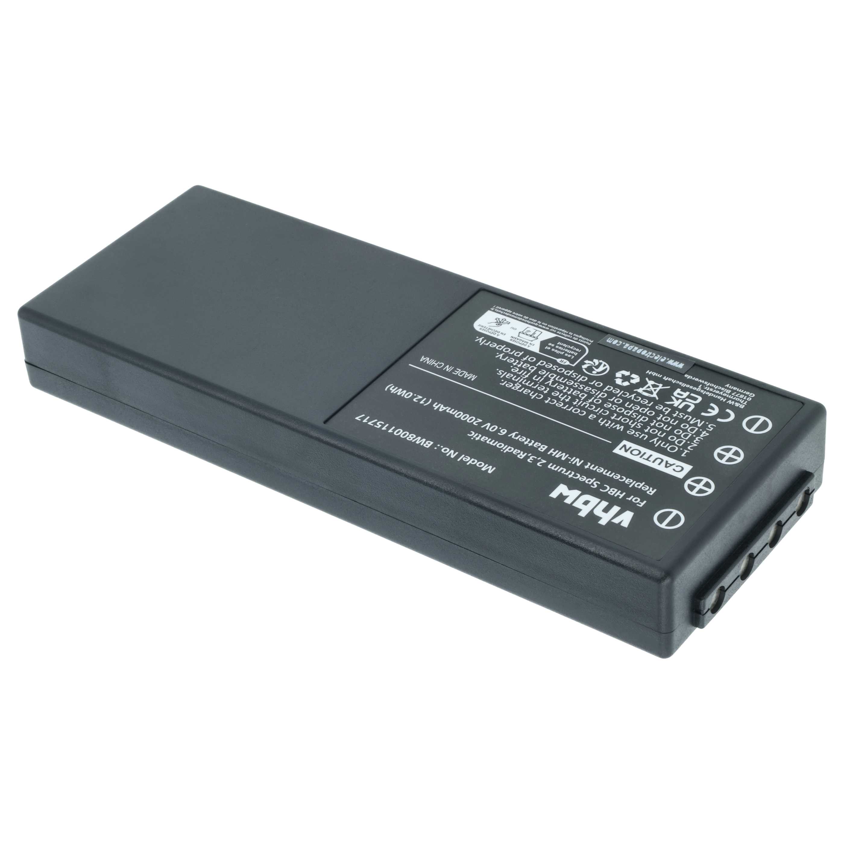 Akku (5 Stück) als Ersatz für HBC 005-01-00466, BA210040 (FuB 10AA), BA210 Steuerung - 2000mAh 6V NiMH