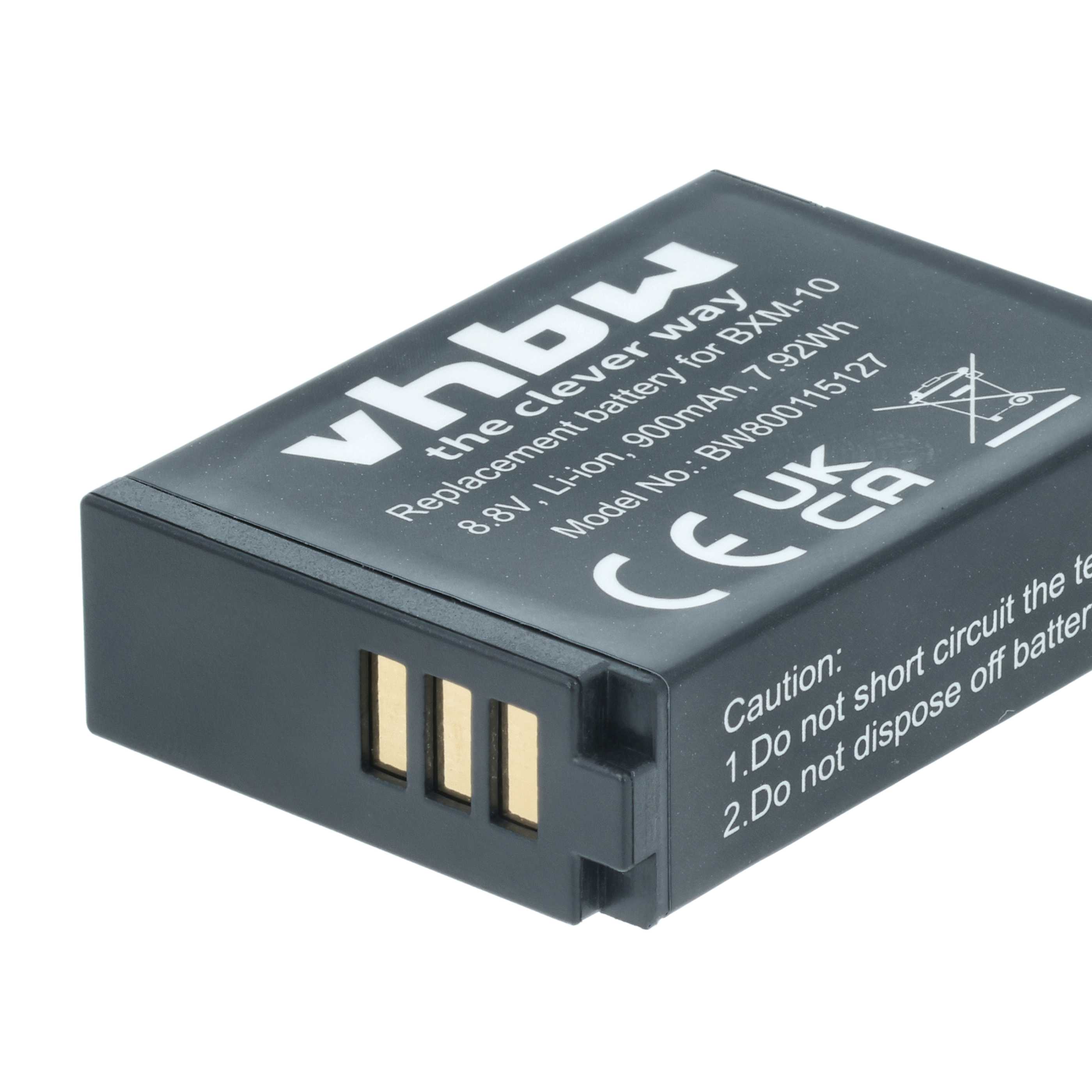 Battery replaces XiaoYi BXM-10 - 900mAh, 8.8V, Li-Ion
