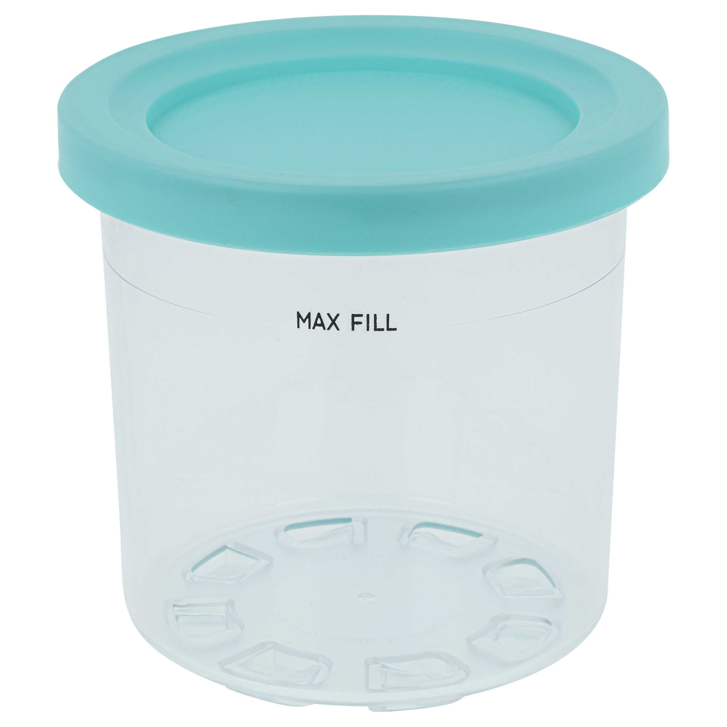 4x 473 ml Container suitable for Ninja CREAMI NC299AMZ, NC299EU, NC300, NC300EU Ice Cream Maker - BPA-Free