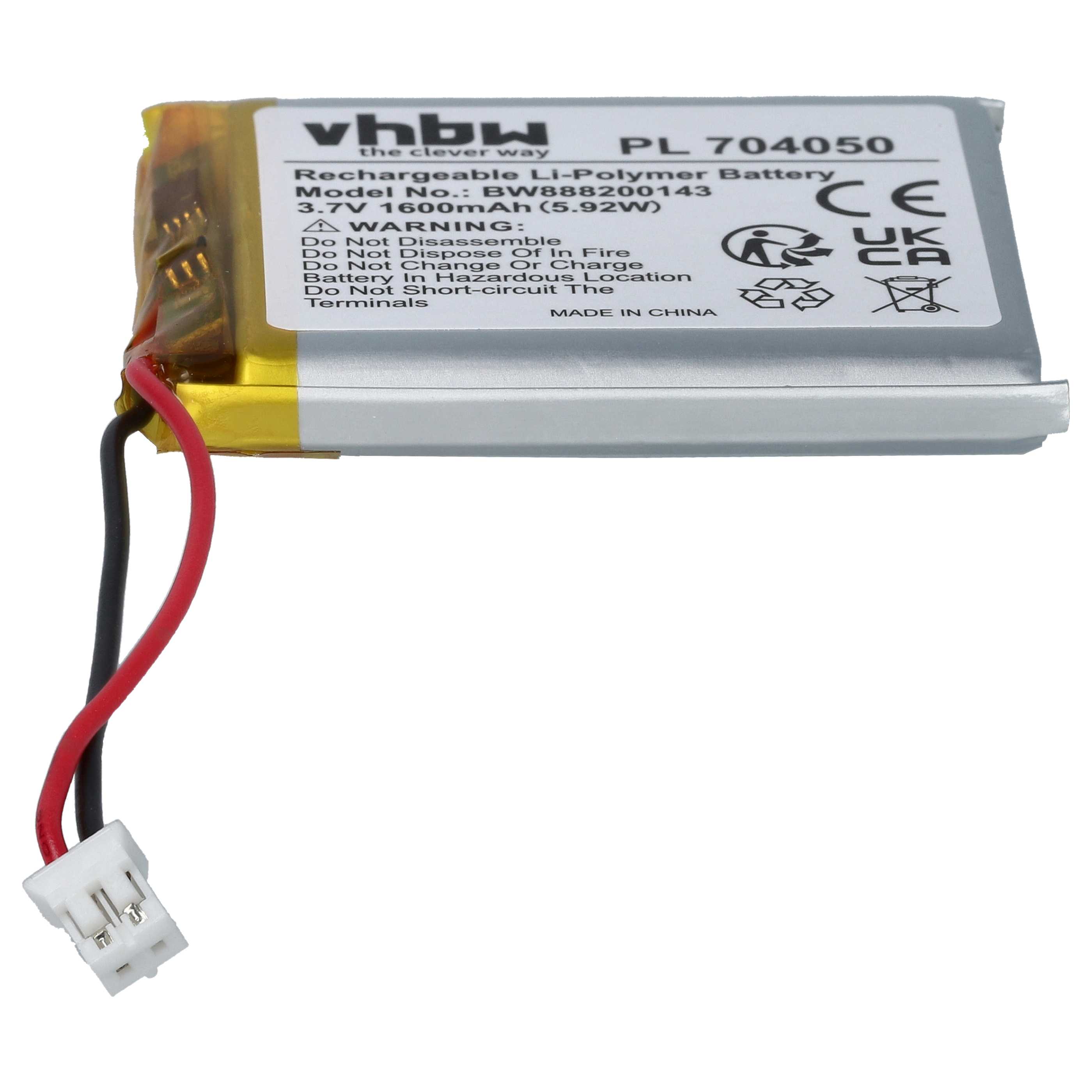 Akumulator zamiennik Fatboy PN704050 - 1600 mAh 3,7 V LiPo