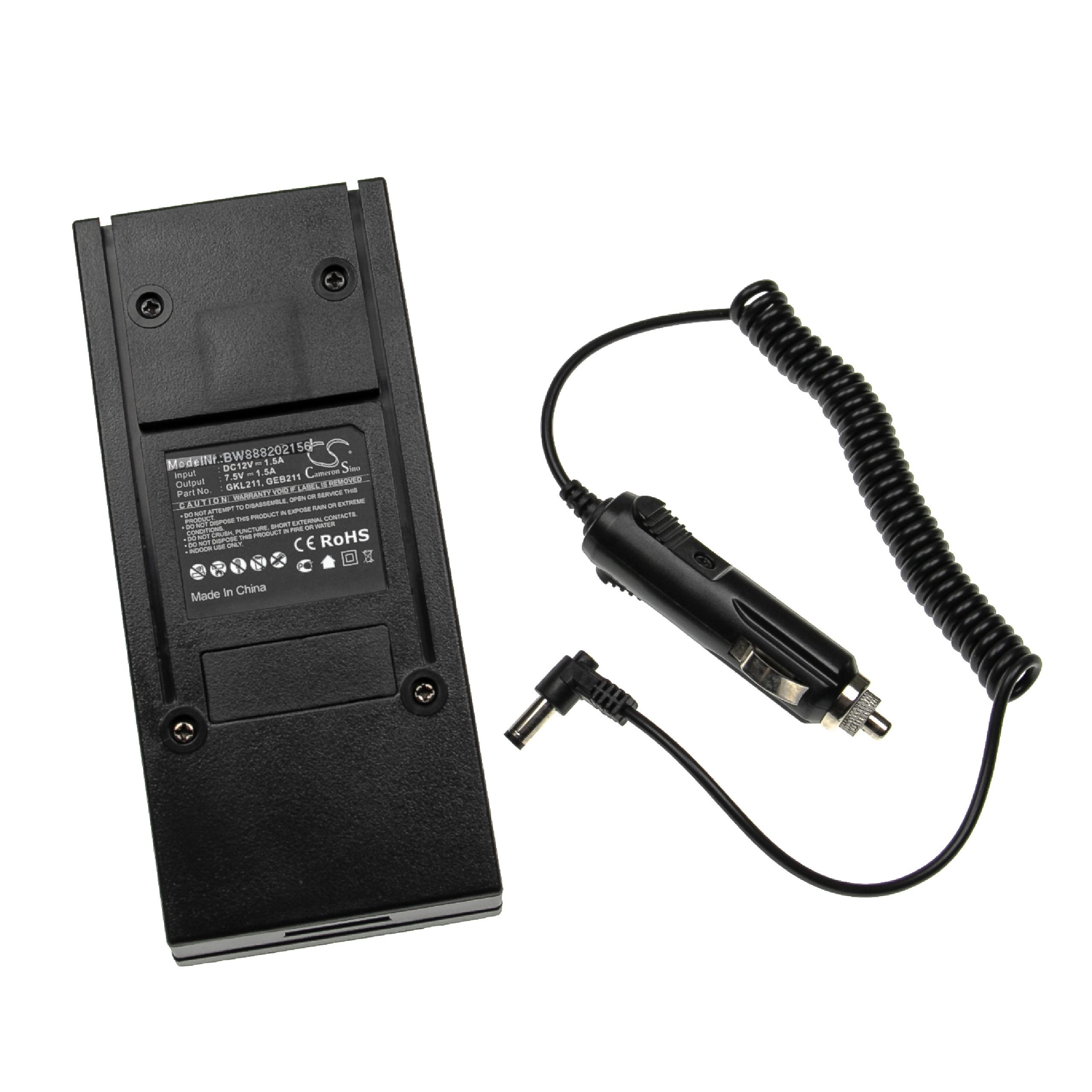 Charger Suitable for Leica Measuring Tool / Battery etc. - Charge Dock + In-Car Cable, 7.5 V / 1.5 A