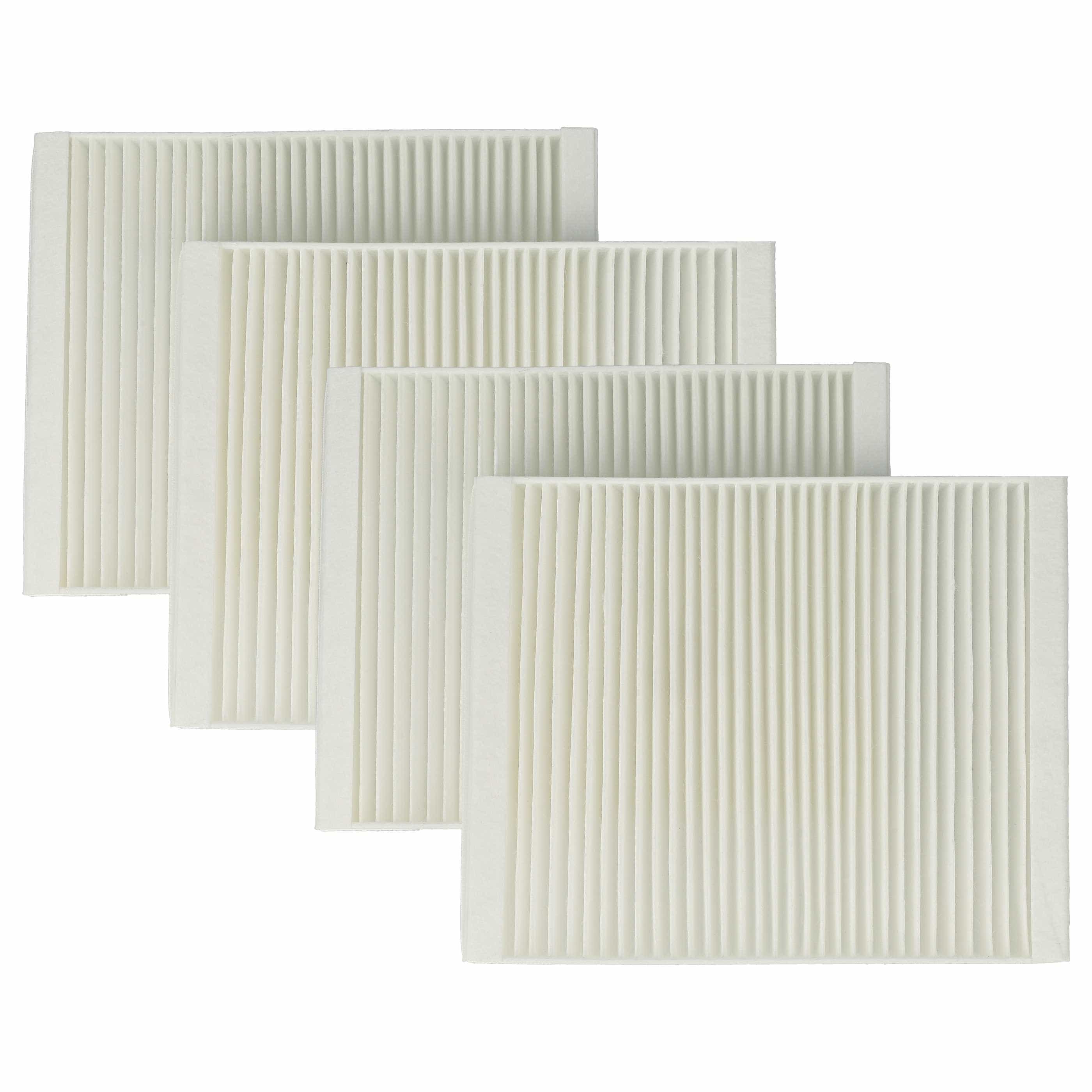 4x Filter als Ersatz für Lunos 040109, 040 109 für Lunos Lüfter - Filterklasse M5, weiß