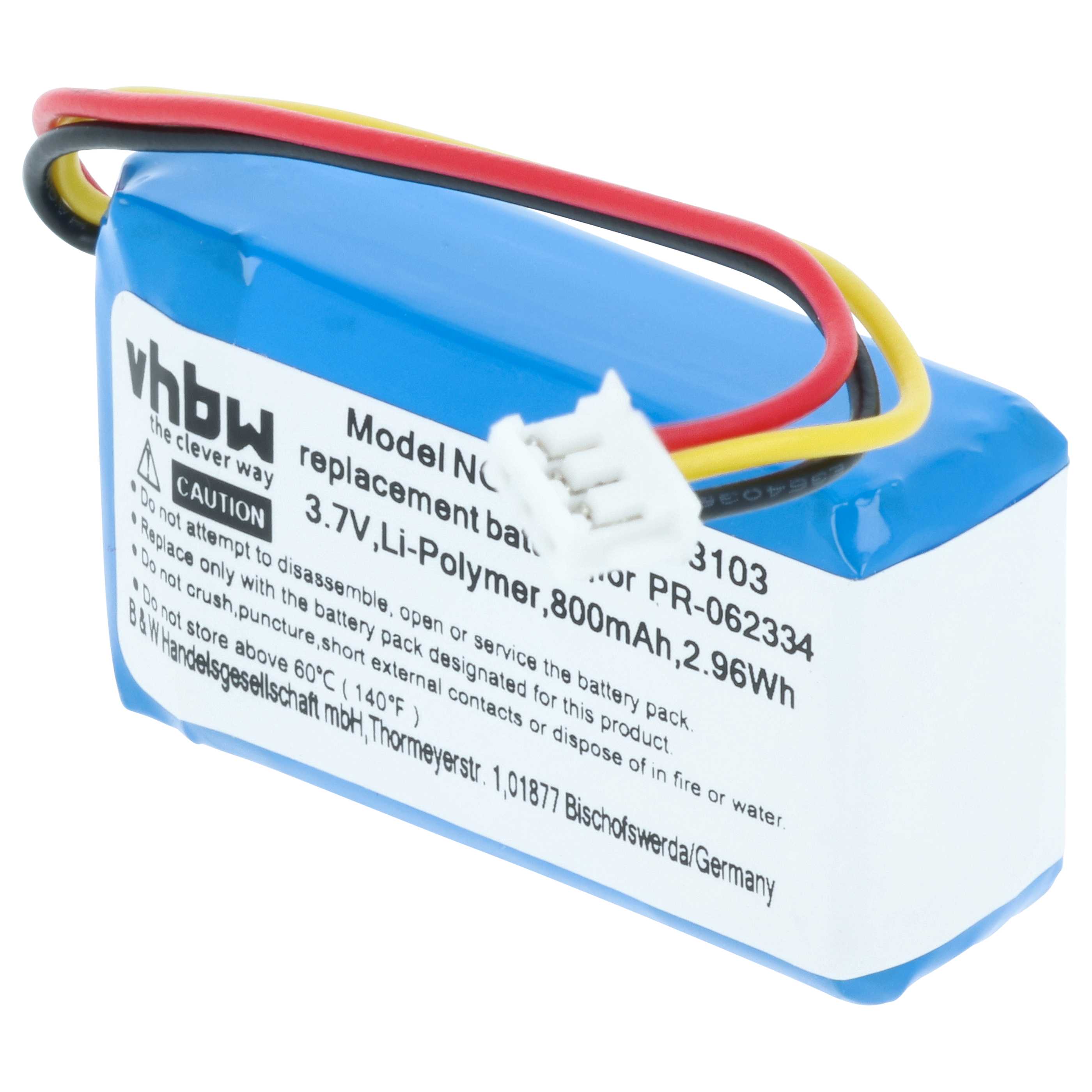 Videocamera Battery replaces GoPro PR-062334 - 800 mAh 3.8 V Li-polymer