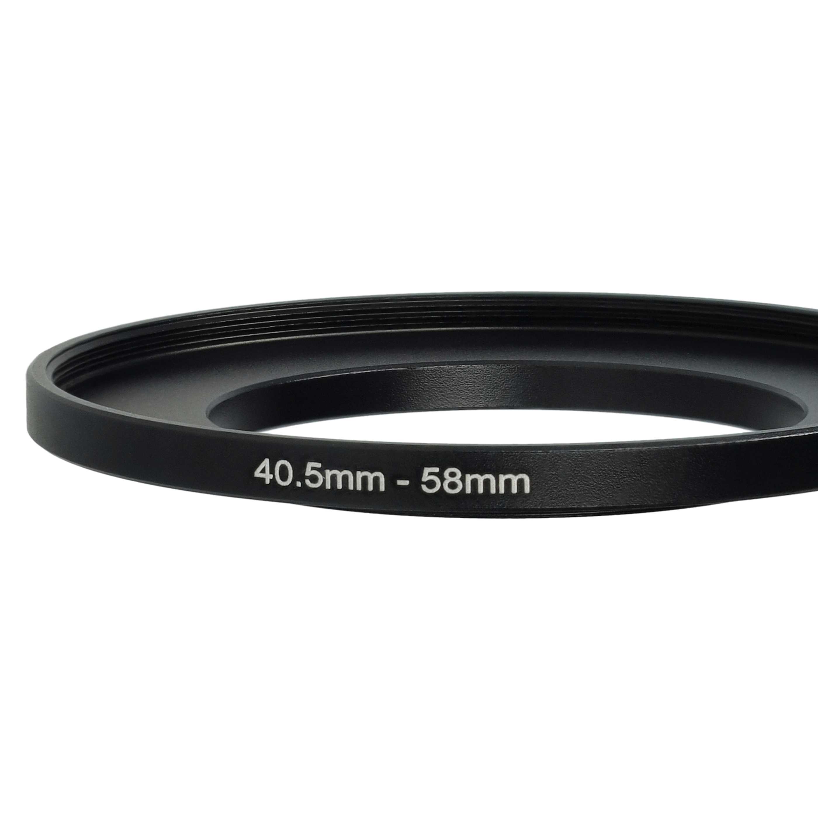 Bague Step-up 40,5 mm vers 58 mm pour divers objectifs d'appareil photo - Adaptateur filtre