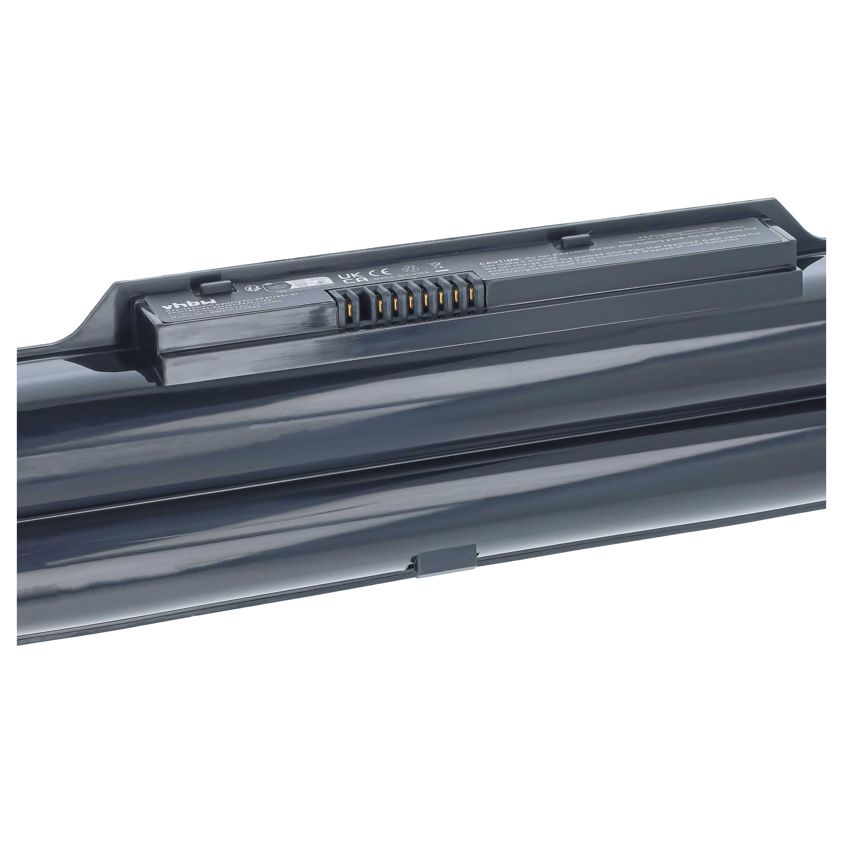 Notebook Battery replaces Fujitsu Siemens CP477891-03, CP477891-01 - 6600 mAh 11.1 V Li-Ion, black