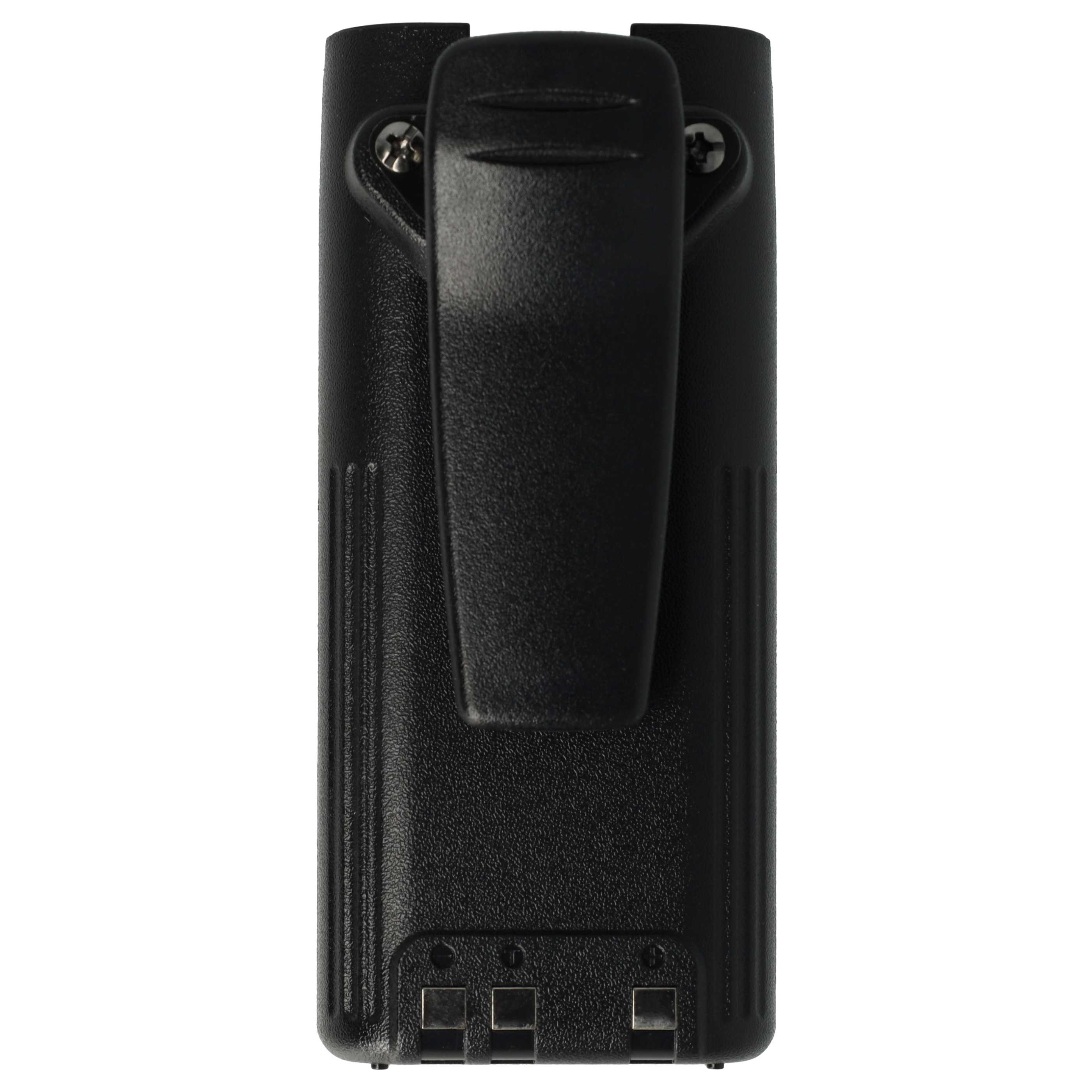 Radio Battery replaces Icom BP-211, BP-210N, BP-210, BP-209N, BP-209 - 2000 mAh 7.4 V Li-Ion + Belt Clip