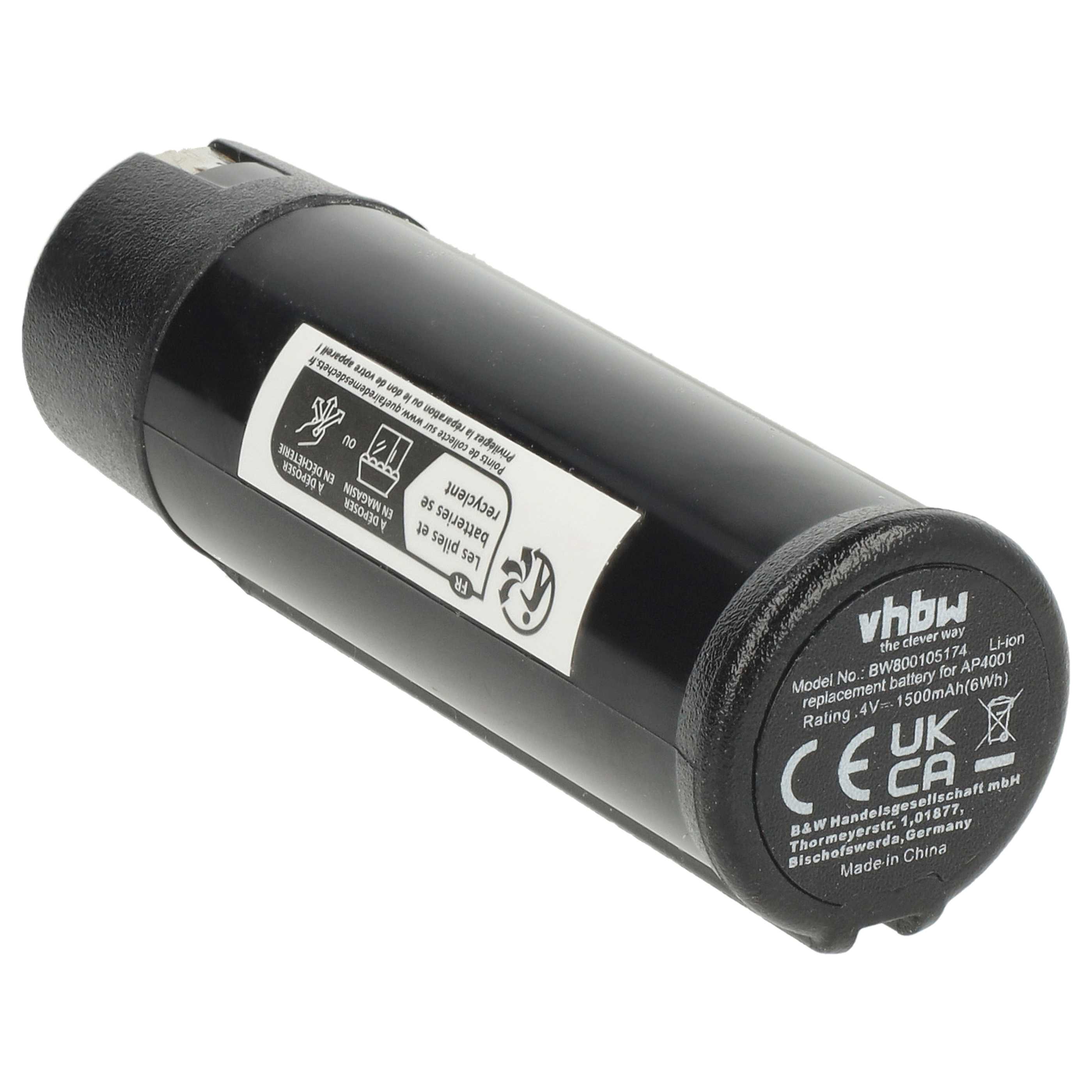 Batteria sostituisce Ryobi AP4001 per attrezzo - 1,5Ah 4V Li-Ion