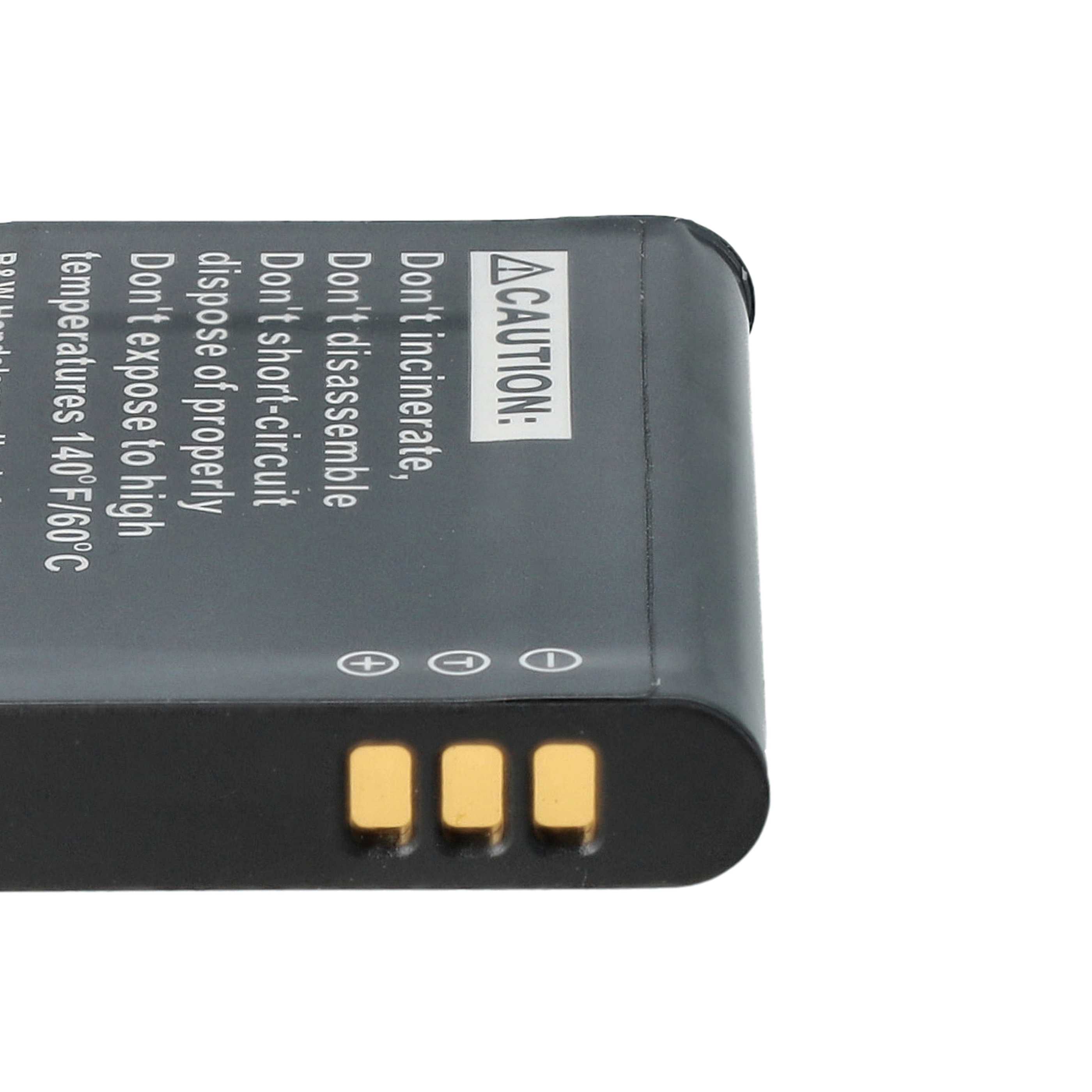 Battery replaces Leica BP-DC14E, BP-DC14 - 650mAh, 3.7V, Li-Ion