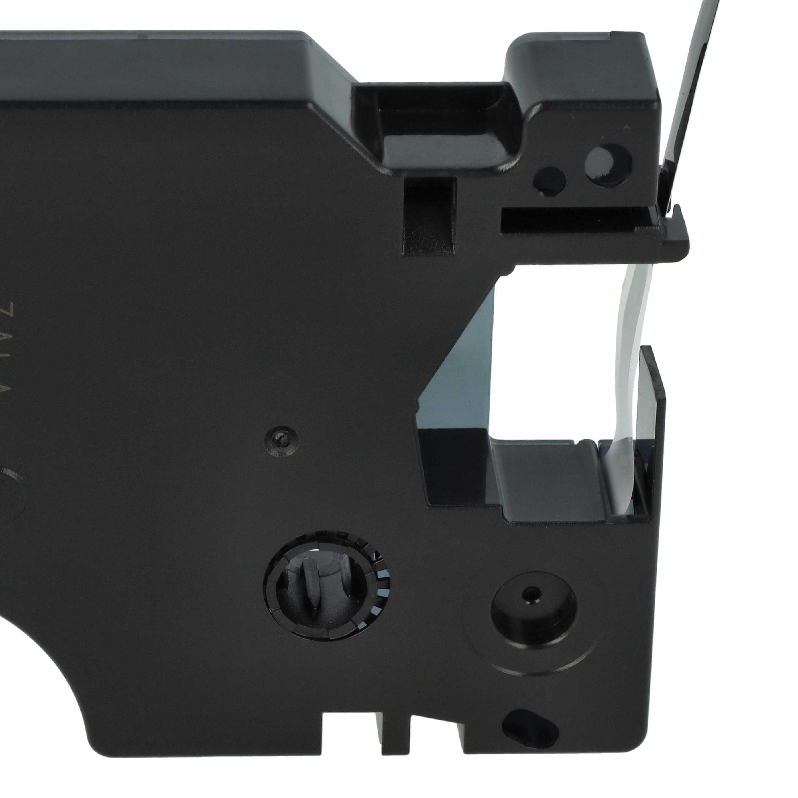 Label Tape replaces Dymo D1, 43621 - 6 mm White to Black
