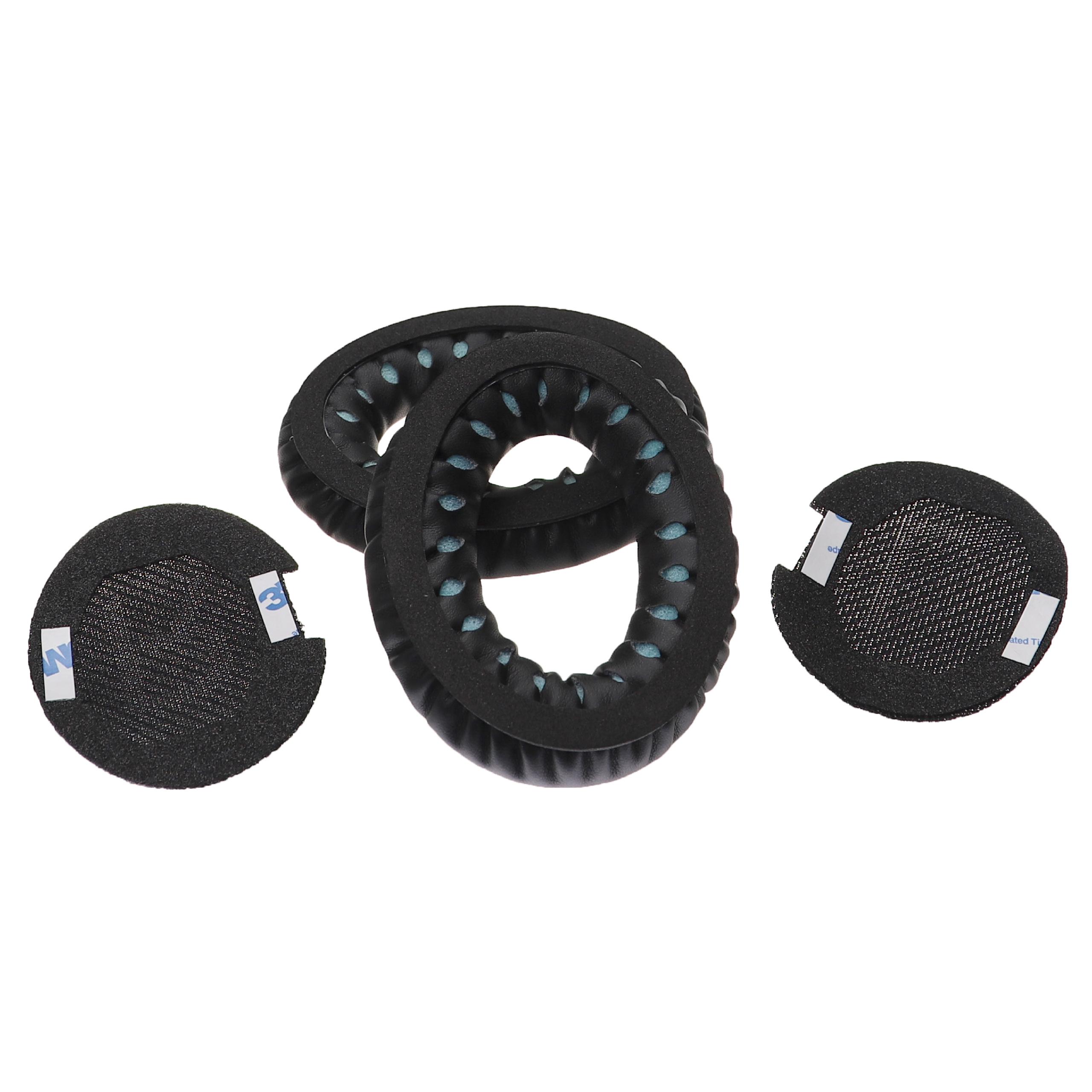 Coussinets d'oreille pour casque Bose AE2 - Avec mémoire de forme, matériau doux noir