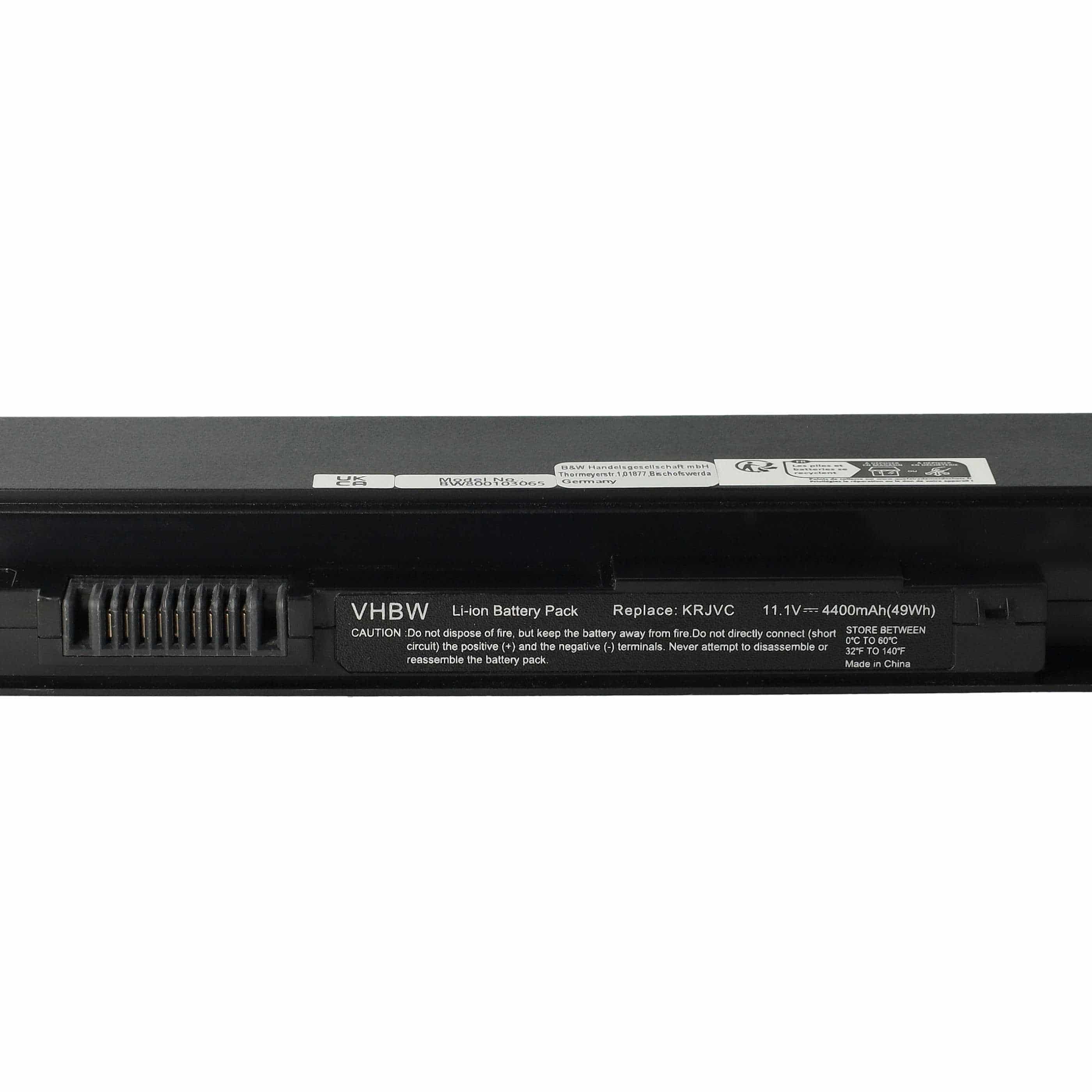 Akumulator do laptopa zamiennik Dell 451-11468, 312-1008, 127VC, 062VRR - 4400 mAh 11,1 V Li-Ion, czarny