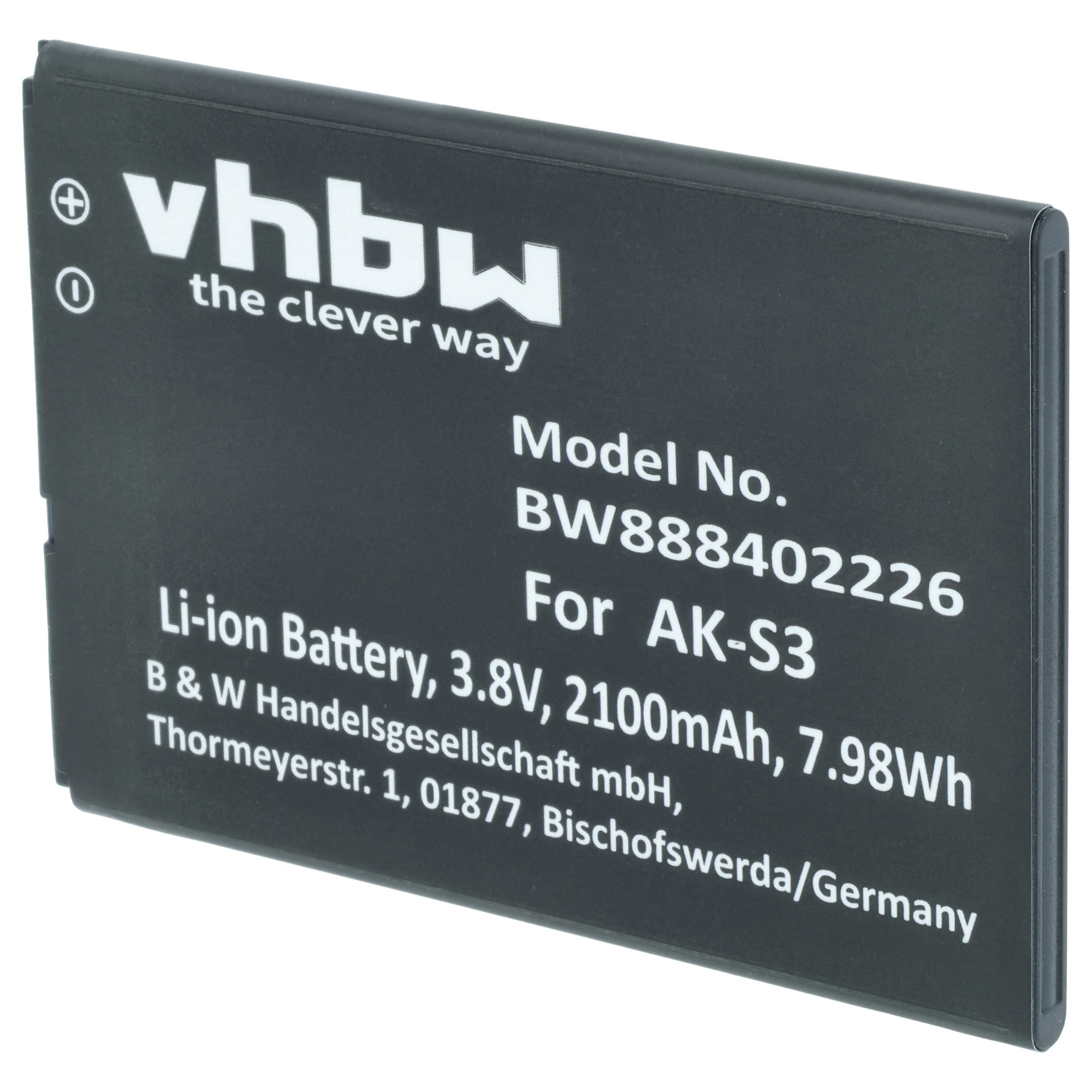 Akumulator do telefonu dla seniora zamiennik Emporia AK-S3 - 2100 mAh 3,8 V LiPo