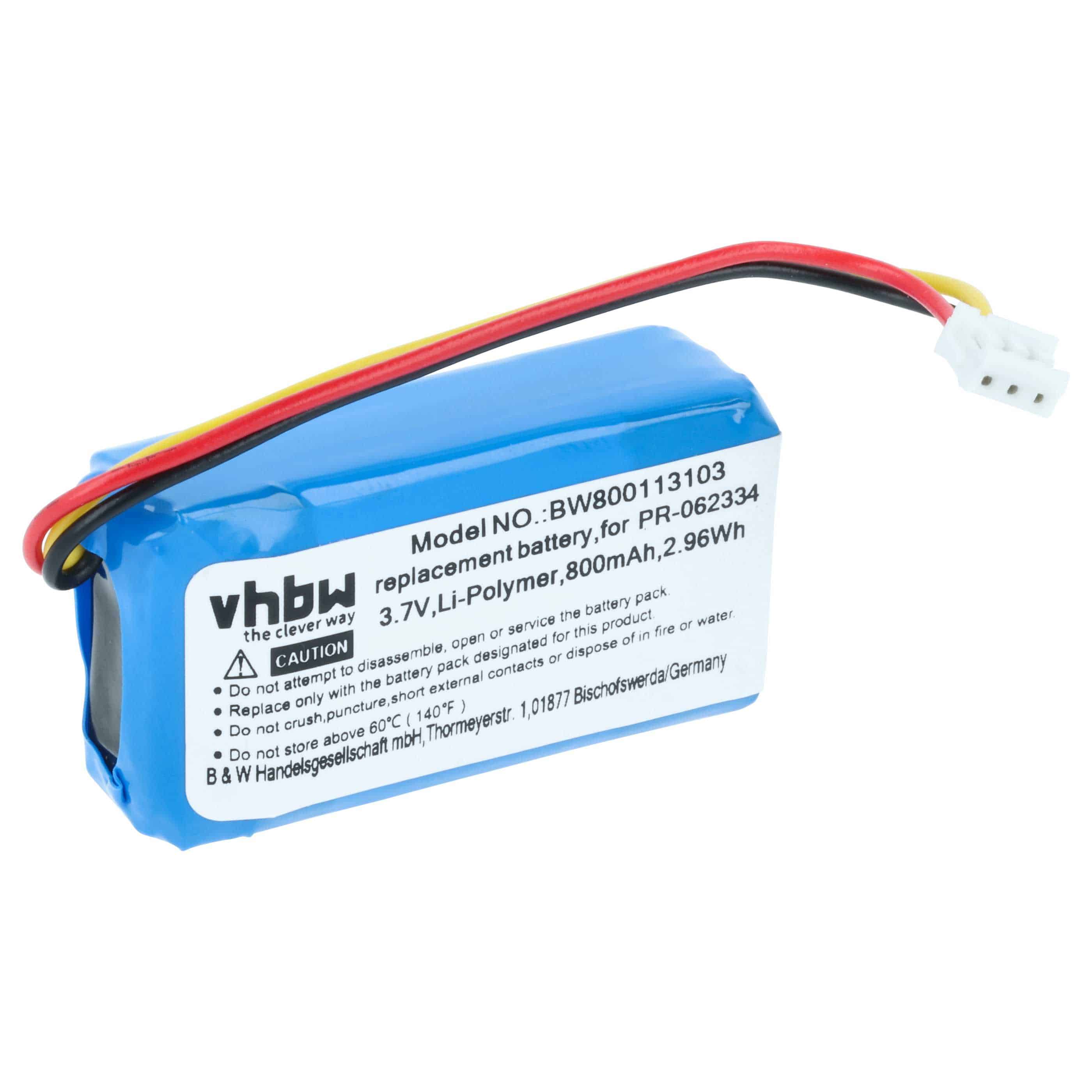 Videocamera Battery replaces GoPro PR-062334 - 800 mAh 3.8 V Li-polymer