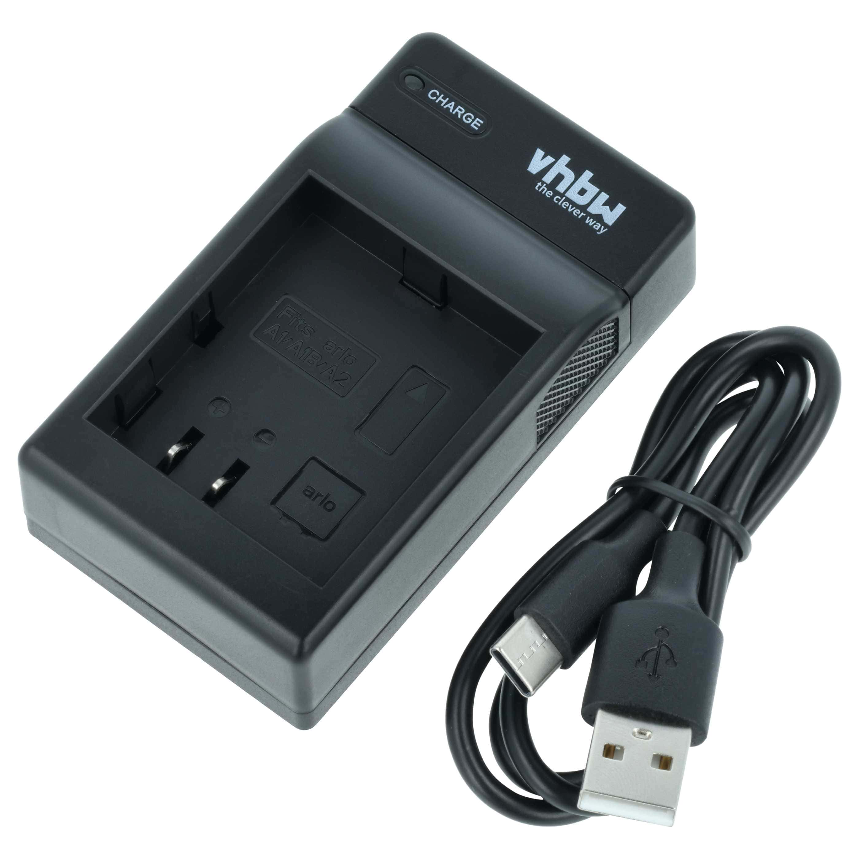 Battery Charger USB-C + Cable USB-C suitable for Netgear / Arlo Pro 2 Digital Camera - 0.5 A