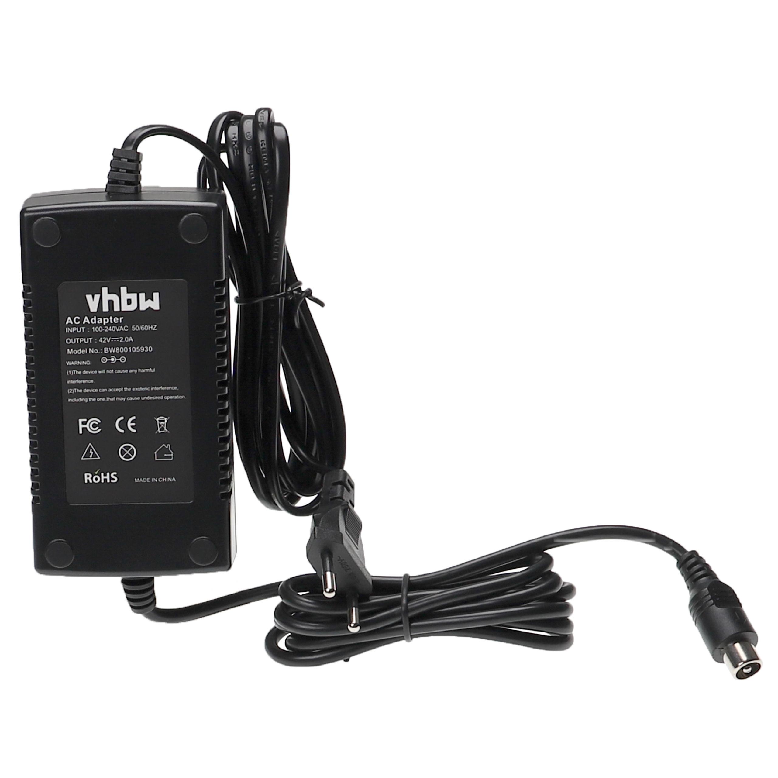 Charger suitable for Li-Ion E-Bike Battery - With 1 Pin Connector, 2.0 A