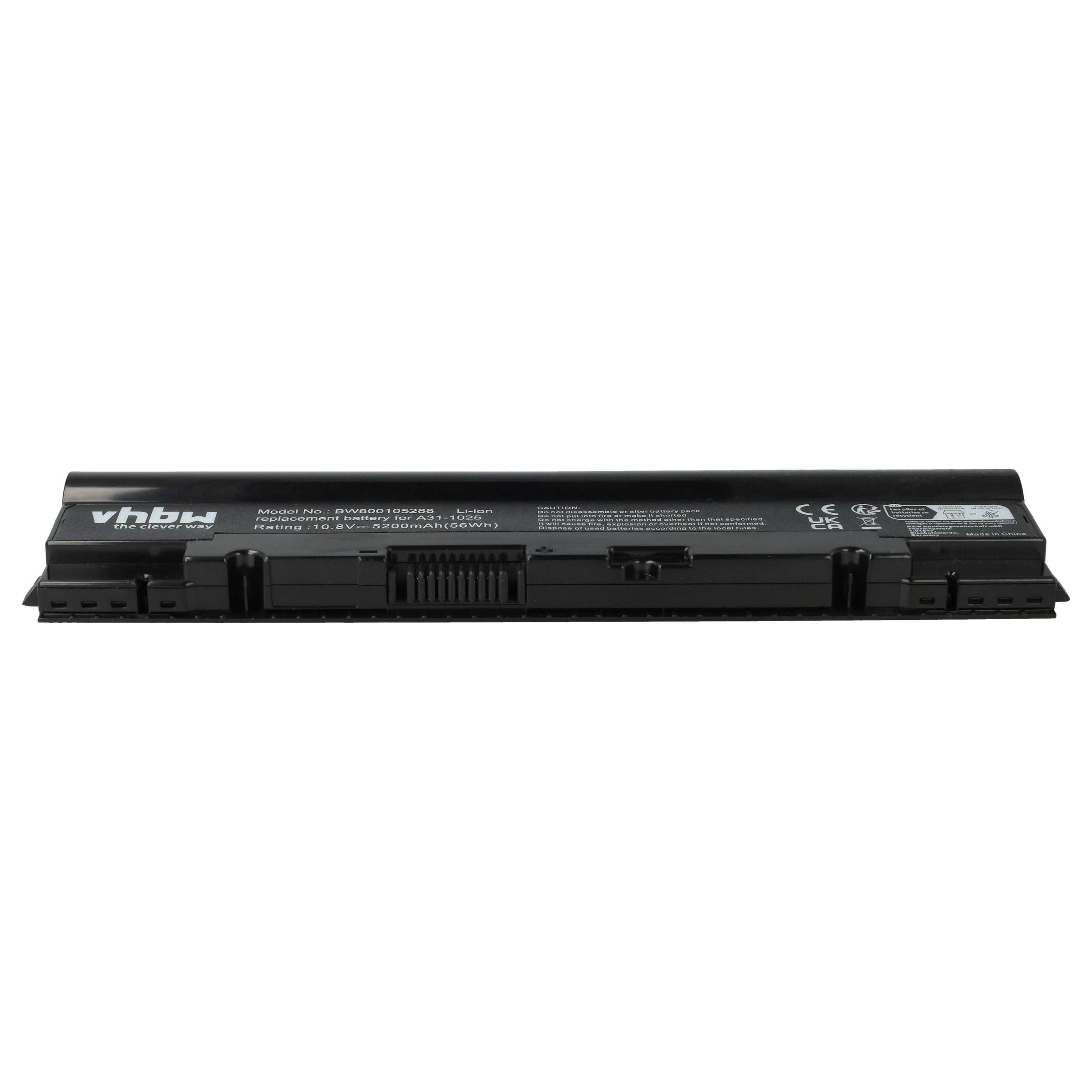 Akumulator do laptopa zamiennik Asus A31-1025, A32-1025 - 5200 mAh 10,8 V Li-Ion, czarny