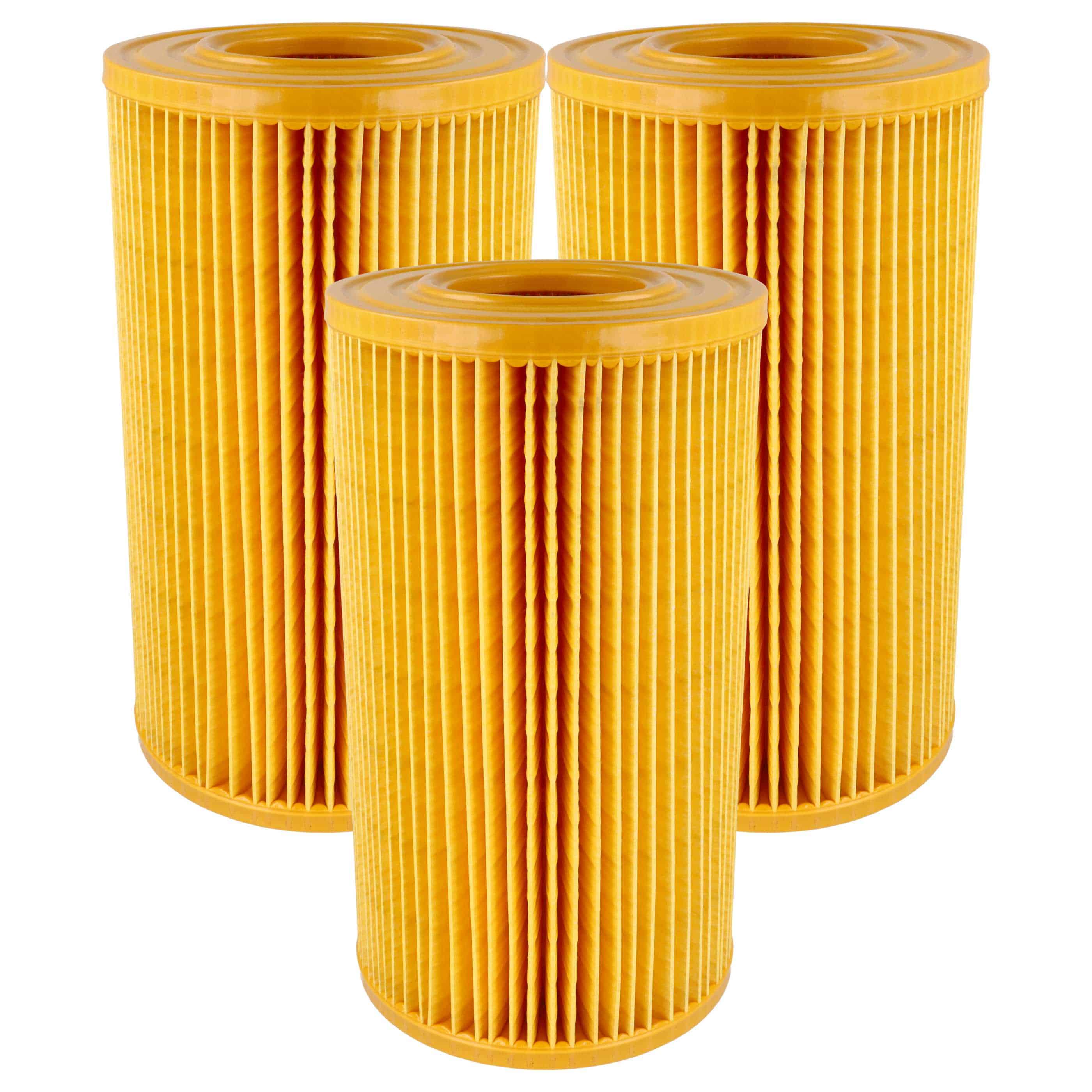 3x cartridge filter replaces Allaway VCF/211ALL, 5412810285969 for Allaway Vacuum Cleaner, orange