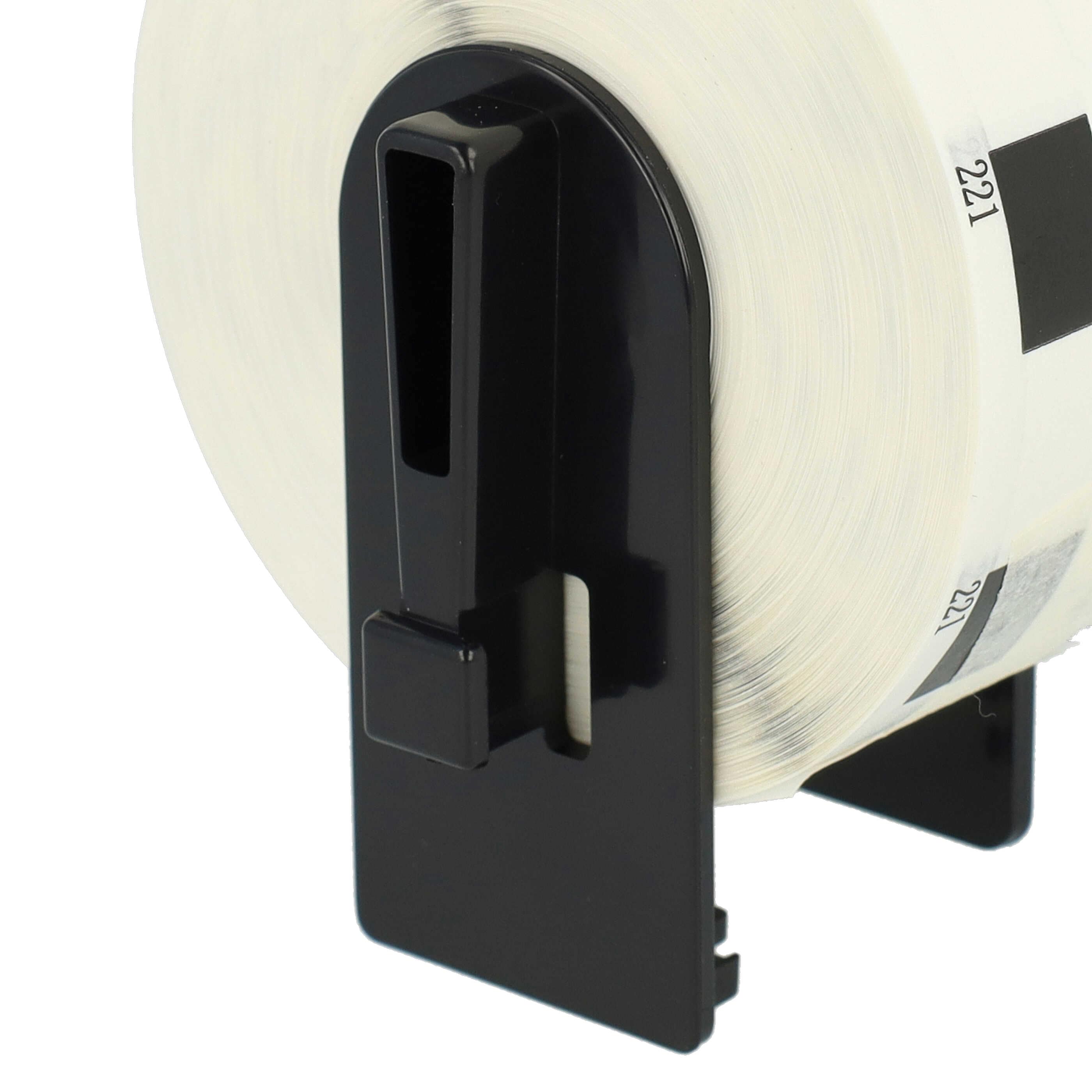 5x Label Roll replaces Brother DK-11221 Labeller - Premium 23 mm x 23 mm + Holder